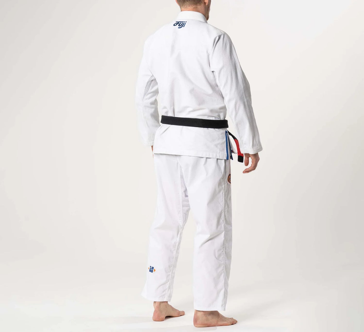 Flow-Tech BJJ Gi White/Navy/Orange by Fuji