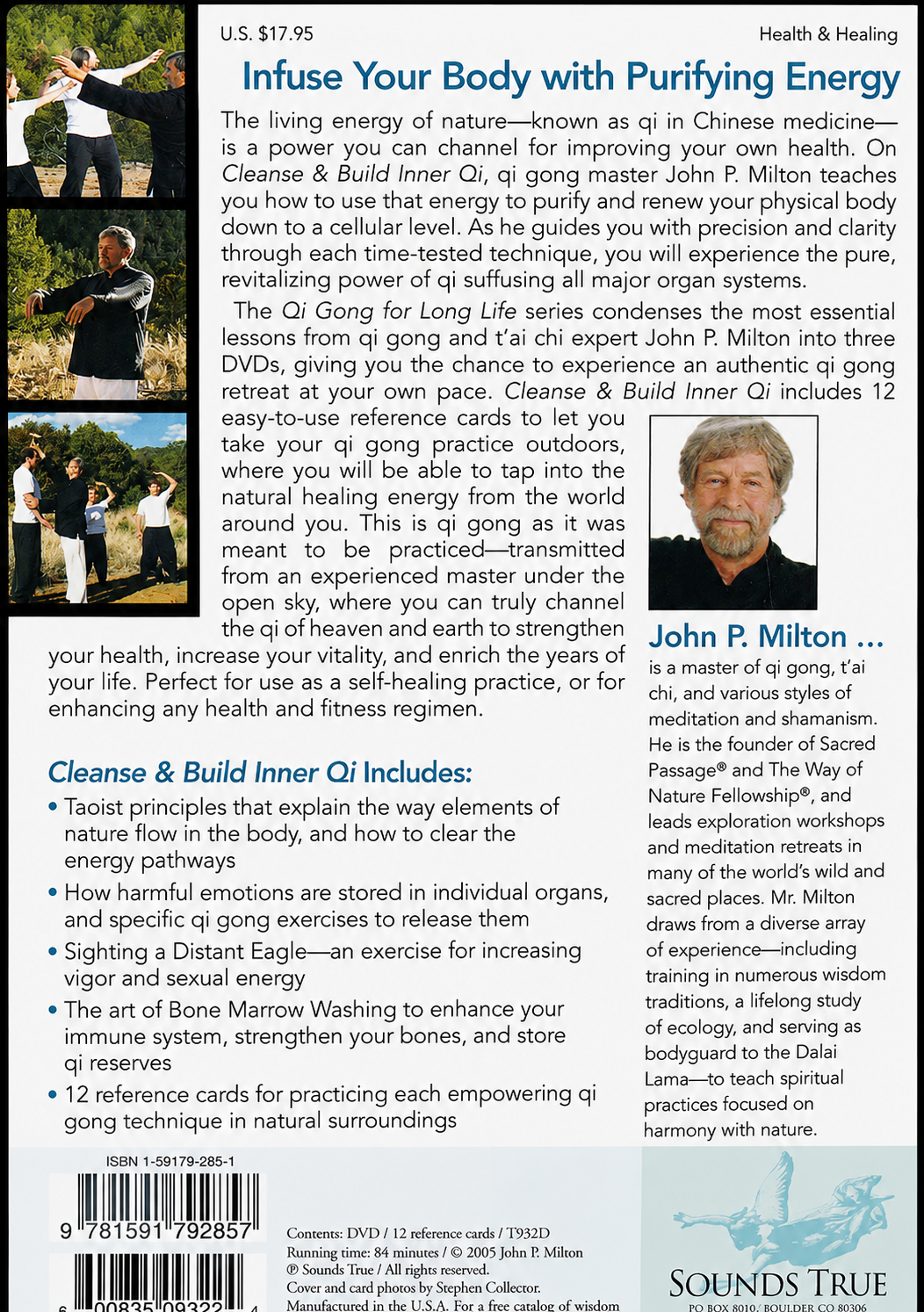 Qi Gong For Life: Cleanse & Build Inner Qi DVD by John Milton