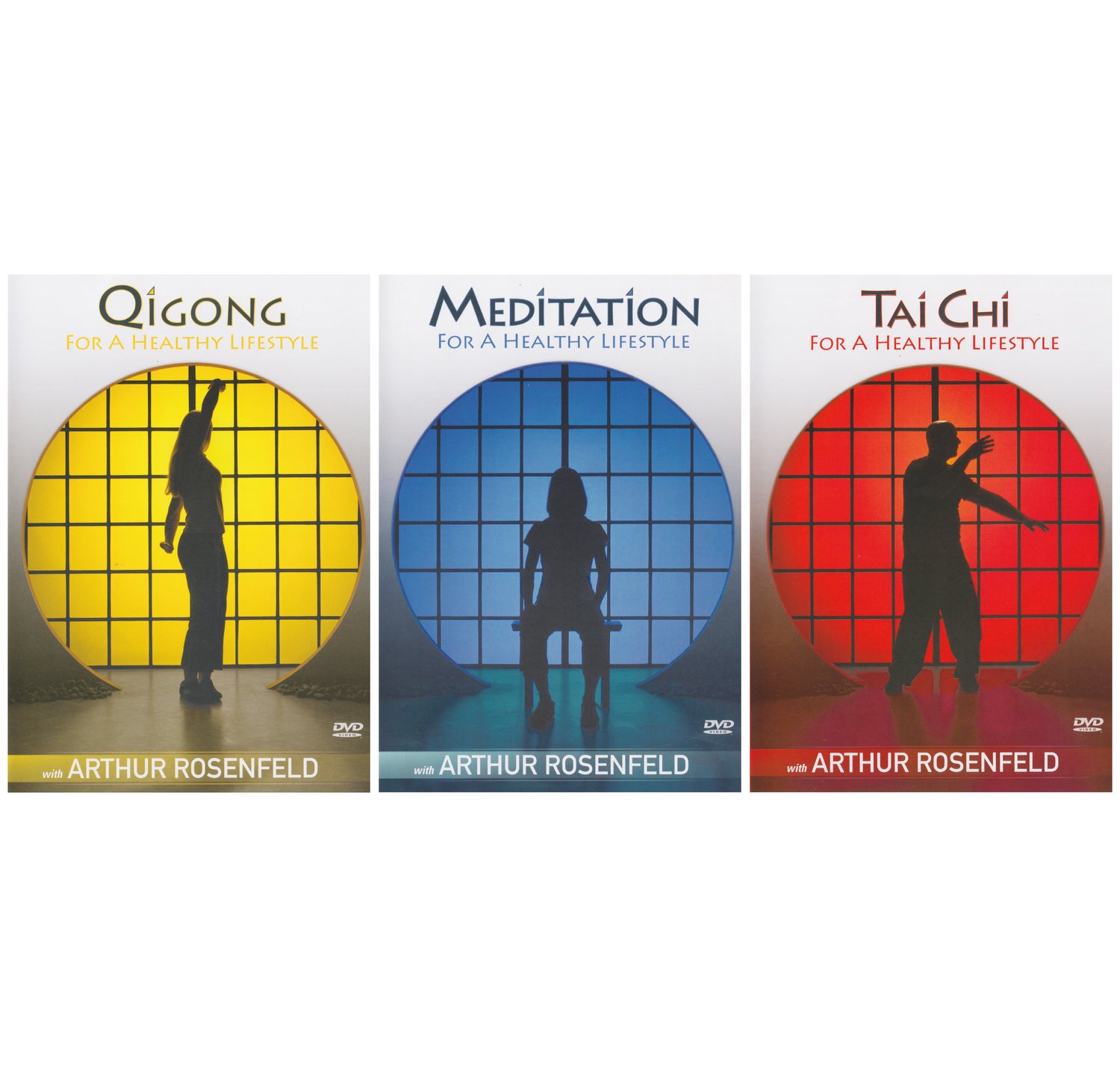 The Healthy Lifestyle Series: Qigong, Meditation & Tai Chi 3 DVD Set by Arthur Rosenfeld