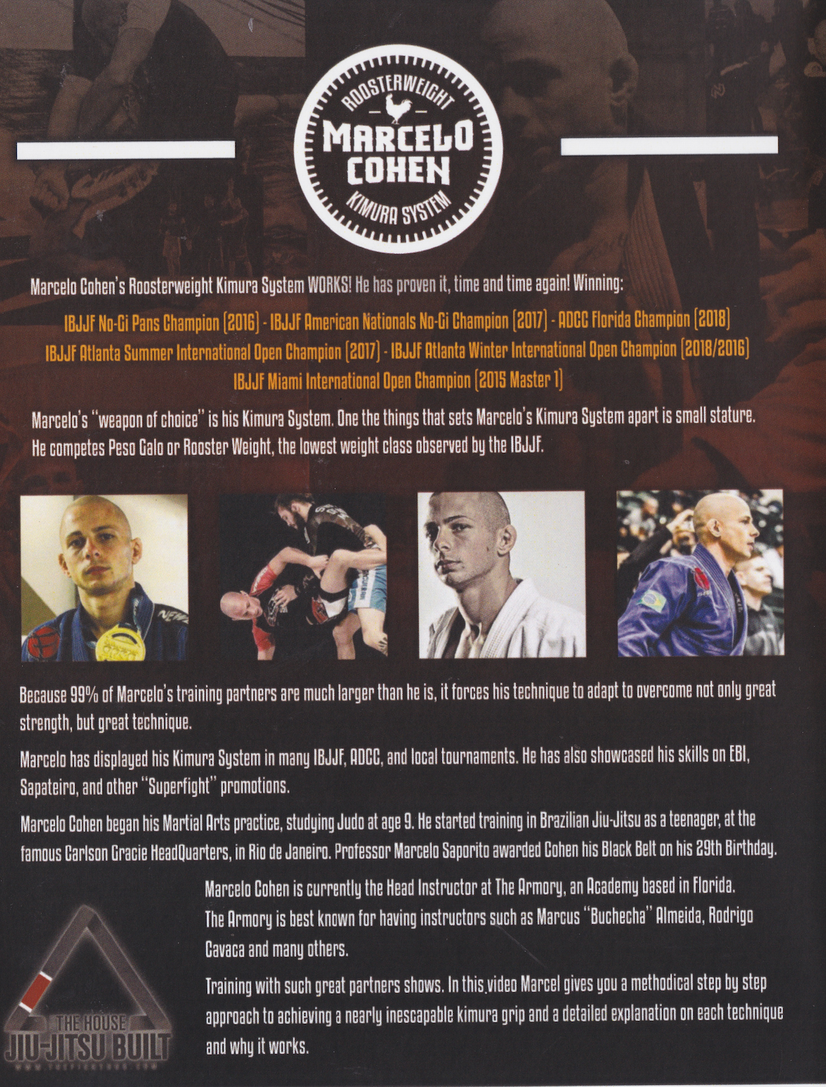 DVD del sistema Kimura de peso gallo con Marcelo Cohen