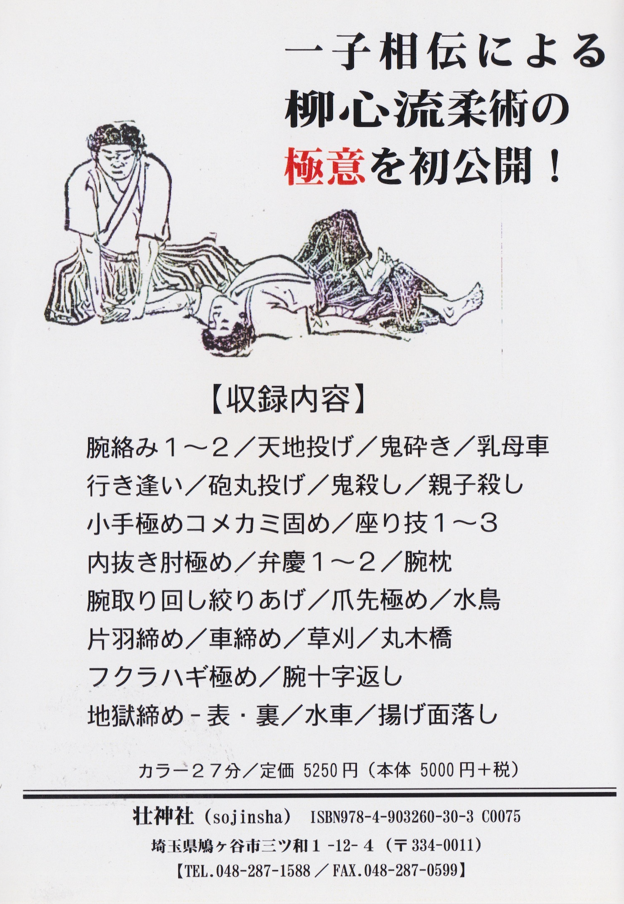 Ryushin Ryu Jujutsu Secrets DVD by Takao Saito