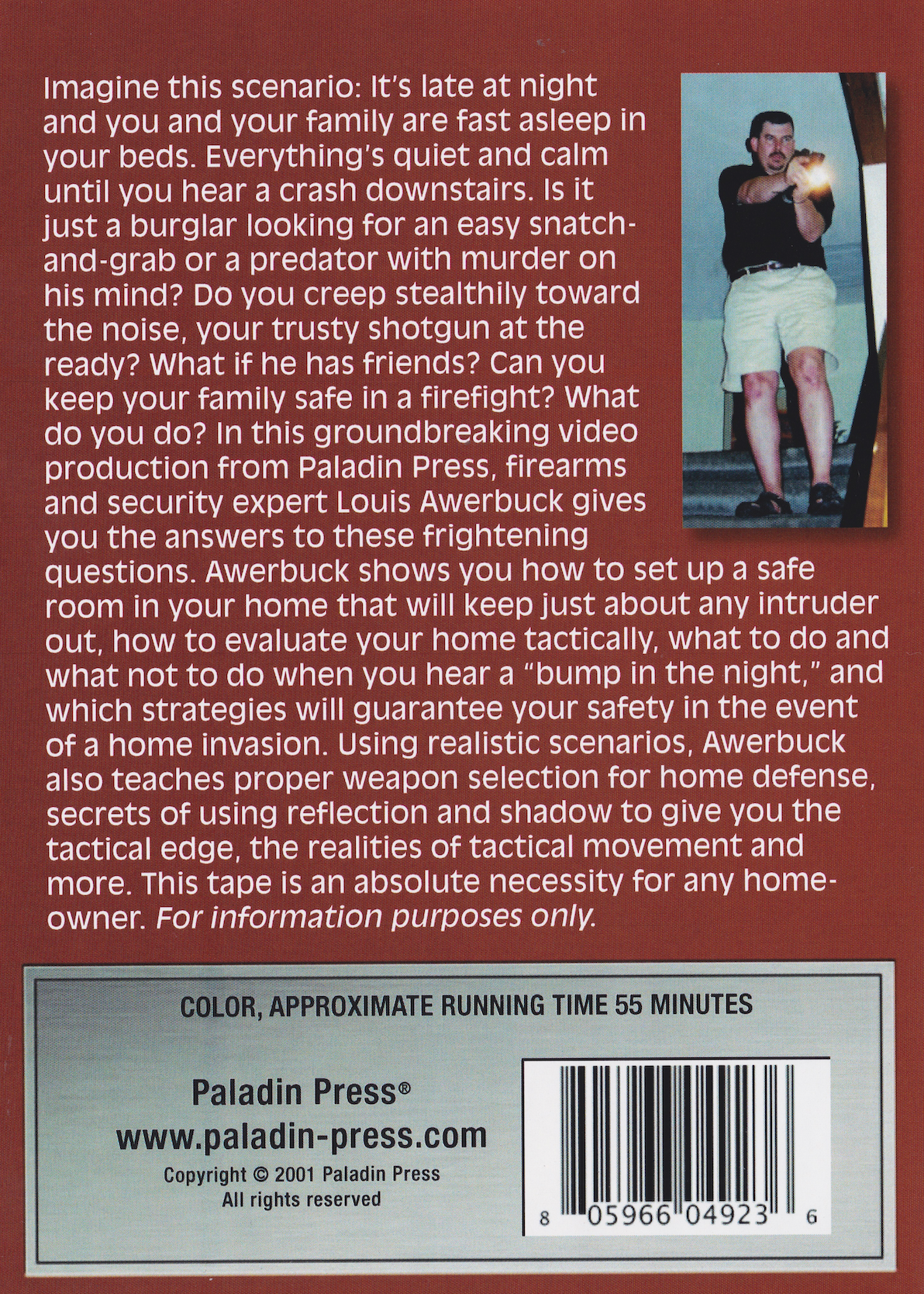 Safe at Home: A Thinking Man's Guide to Home Defense DVD by Louis Awerbuck