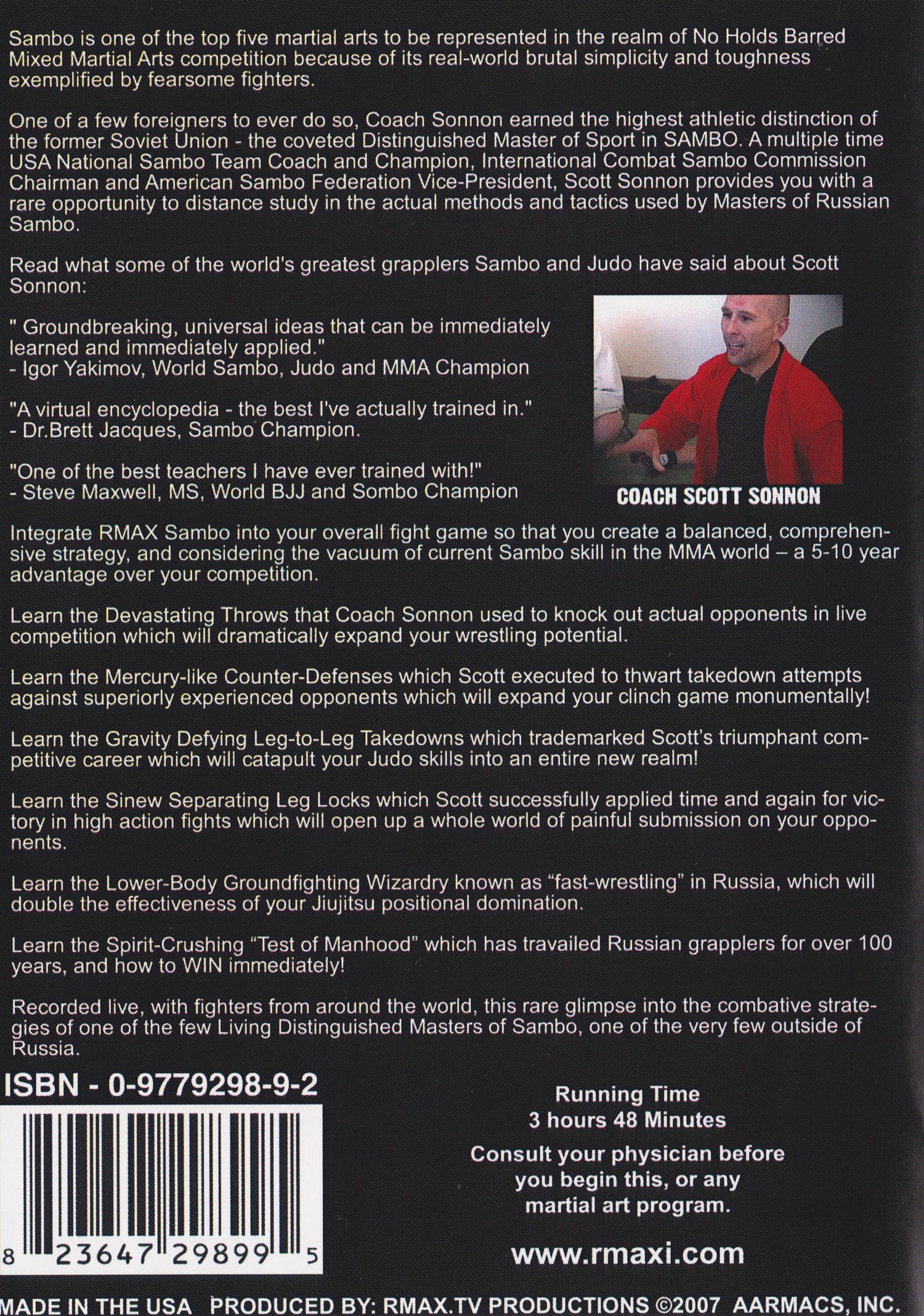 Sambo MMA Leg Attacks 2 DVD Set by Scott Sonnon (Preowned)