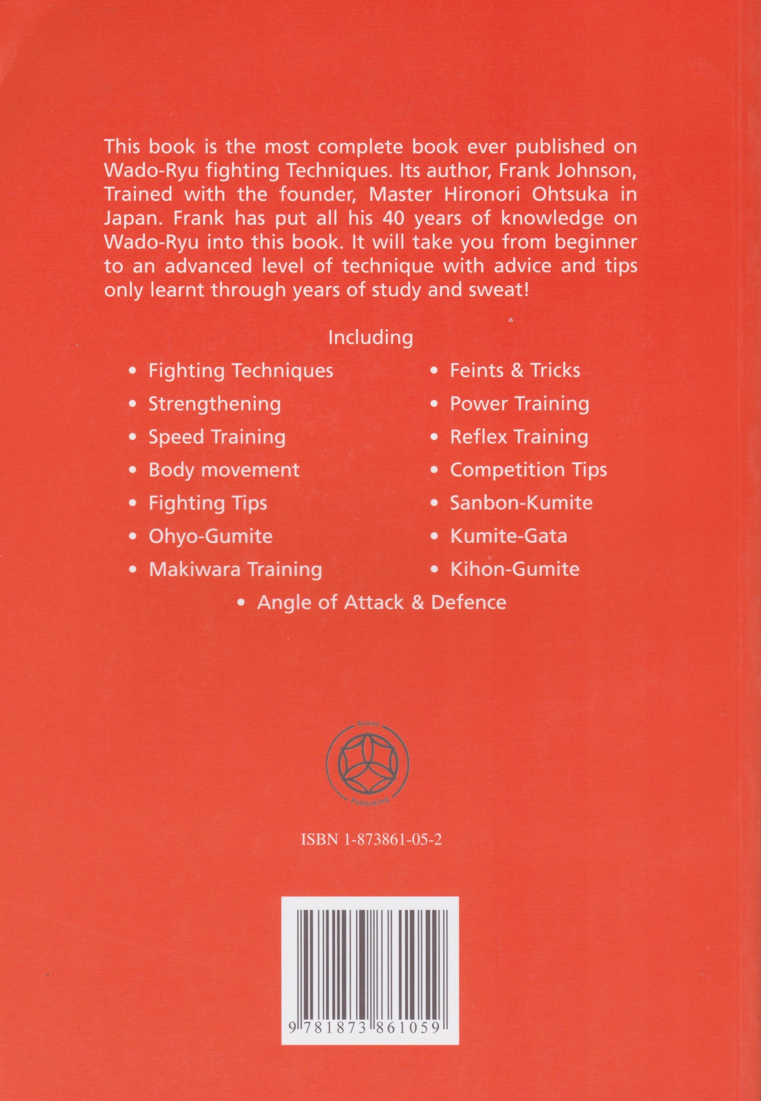 Wado Ryu Karate Fighting Techniques Uncovered Book by Frank Johnson