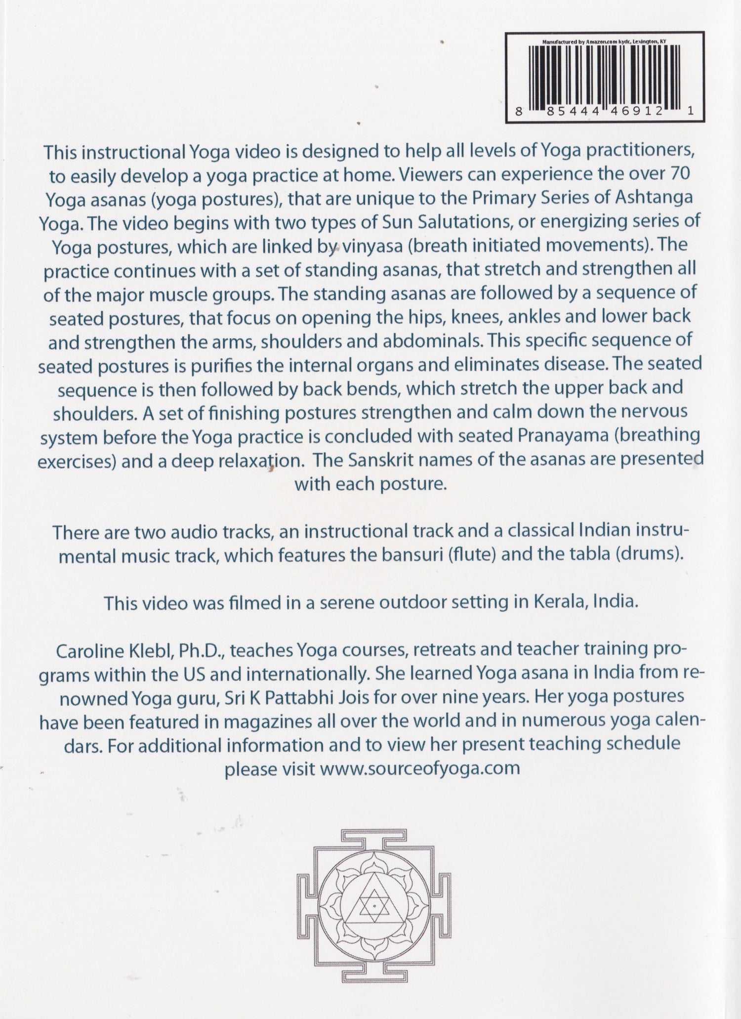 Ashtanga Yoga Primary Series DVD by Caroline Klebl (Preowned)