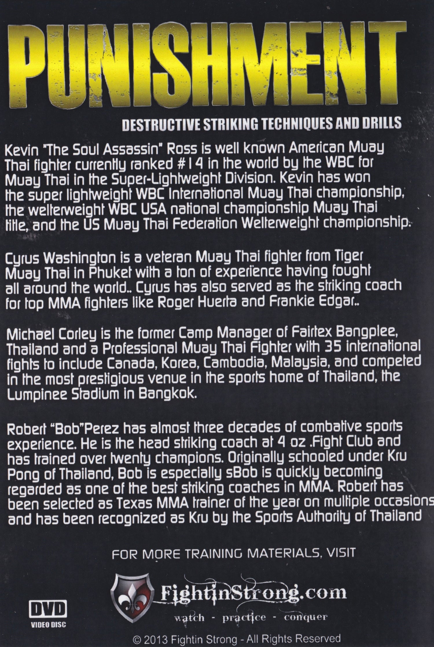 Punishment: Destructive Striking Techniques & Drills 3 DVD Set (Preowned)