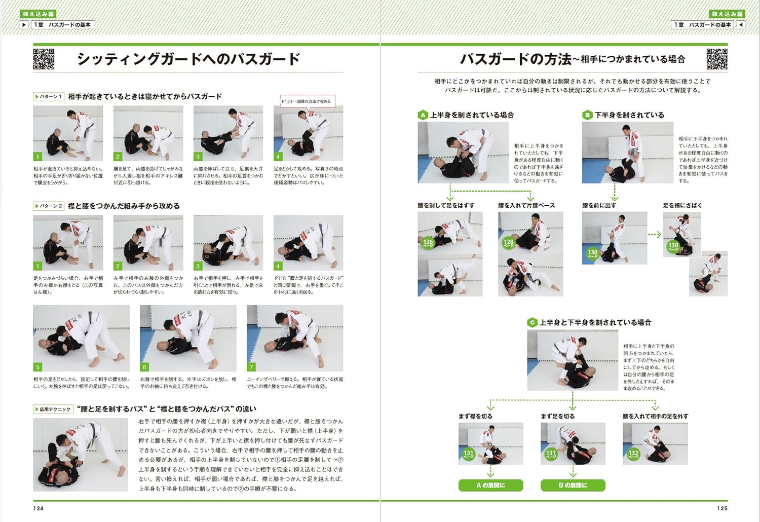 School of Newaza Book 1 (with QR Codes): Pulling Guard & Pinning Techniques Book by Mikio Oga (Revised Edition)