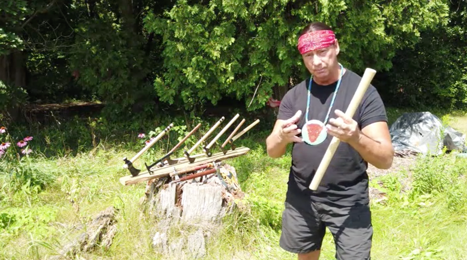 Okichitaw Fighting Tomahawk by George Lepine (On Demand)