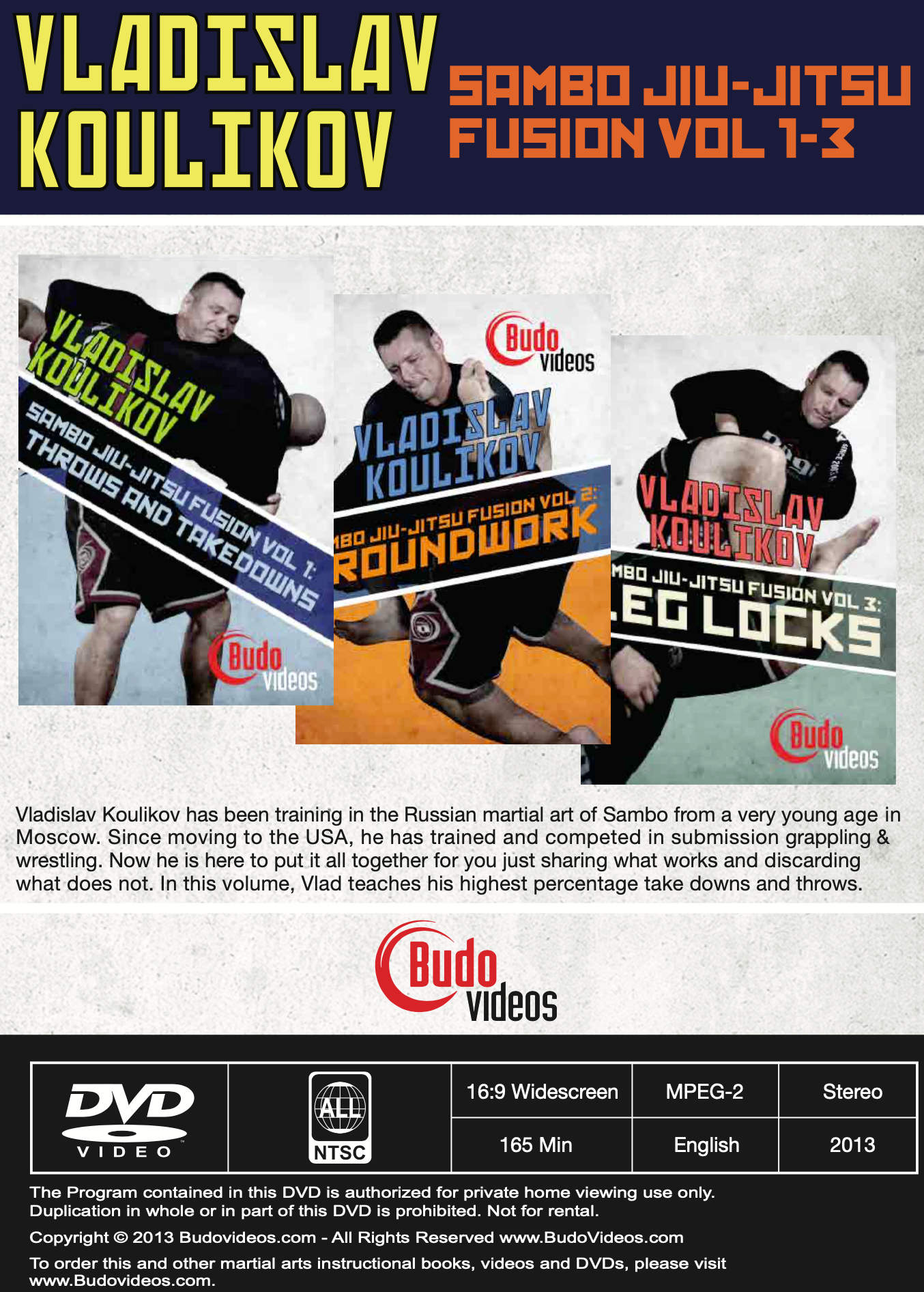 Sambo Jiu-jitsu Fusion 3 DVD Set by Vladislav Koulikov