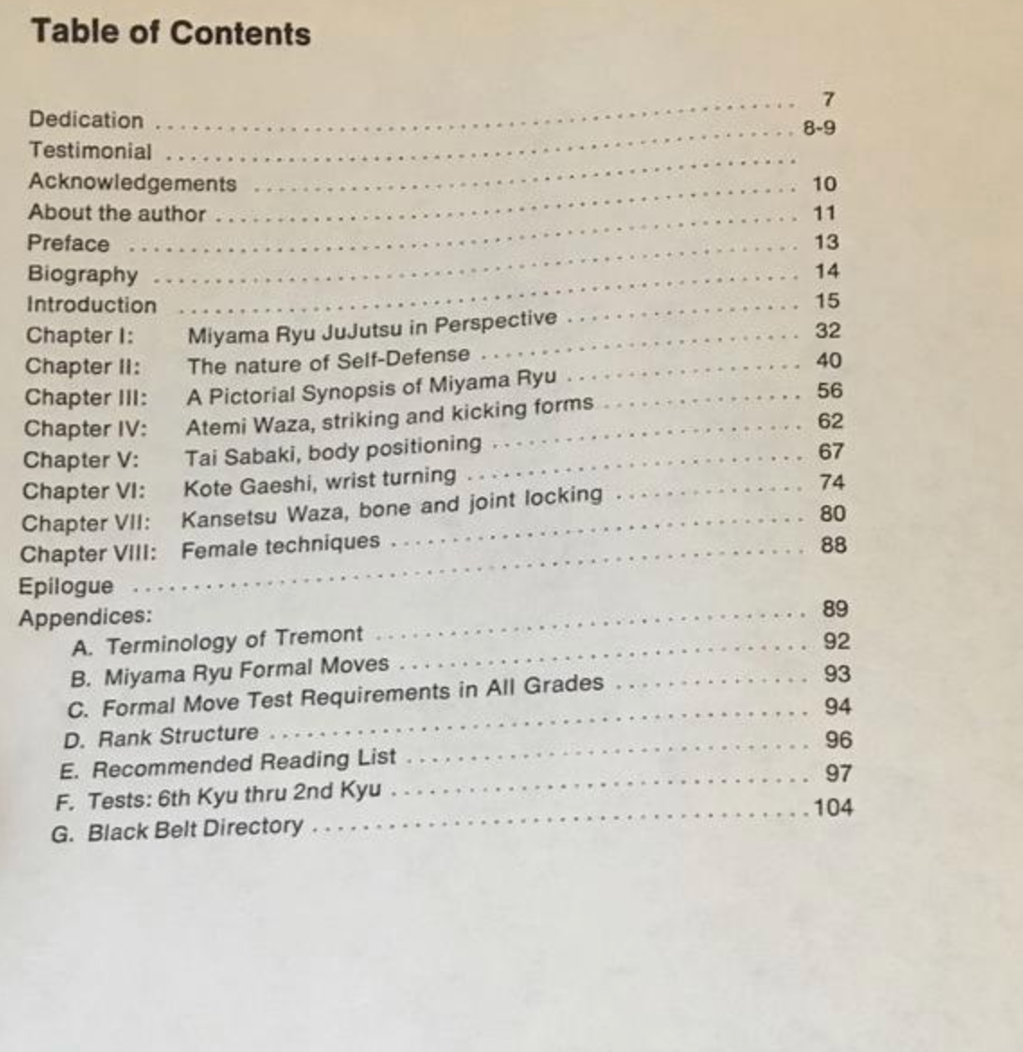 Intro to Miyama Ryu Jujutsu Book by Antonio Pereira & John Lewis (Preowned)