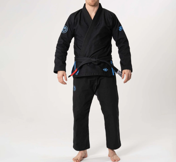 Flow-Tech BJJ Gi Black & Blue & Gray by Fuji