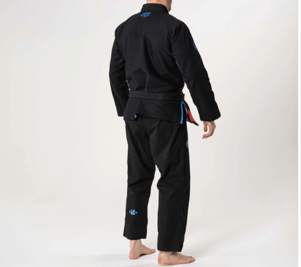 Flow-Tech BJJ Gi Black & Blue & Gray by Fuji