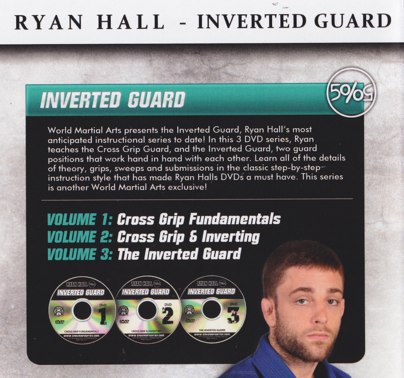 Inverted Guard 3 DVD Set by Ryan Hall (Preowned)