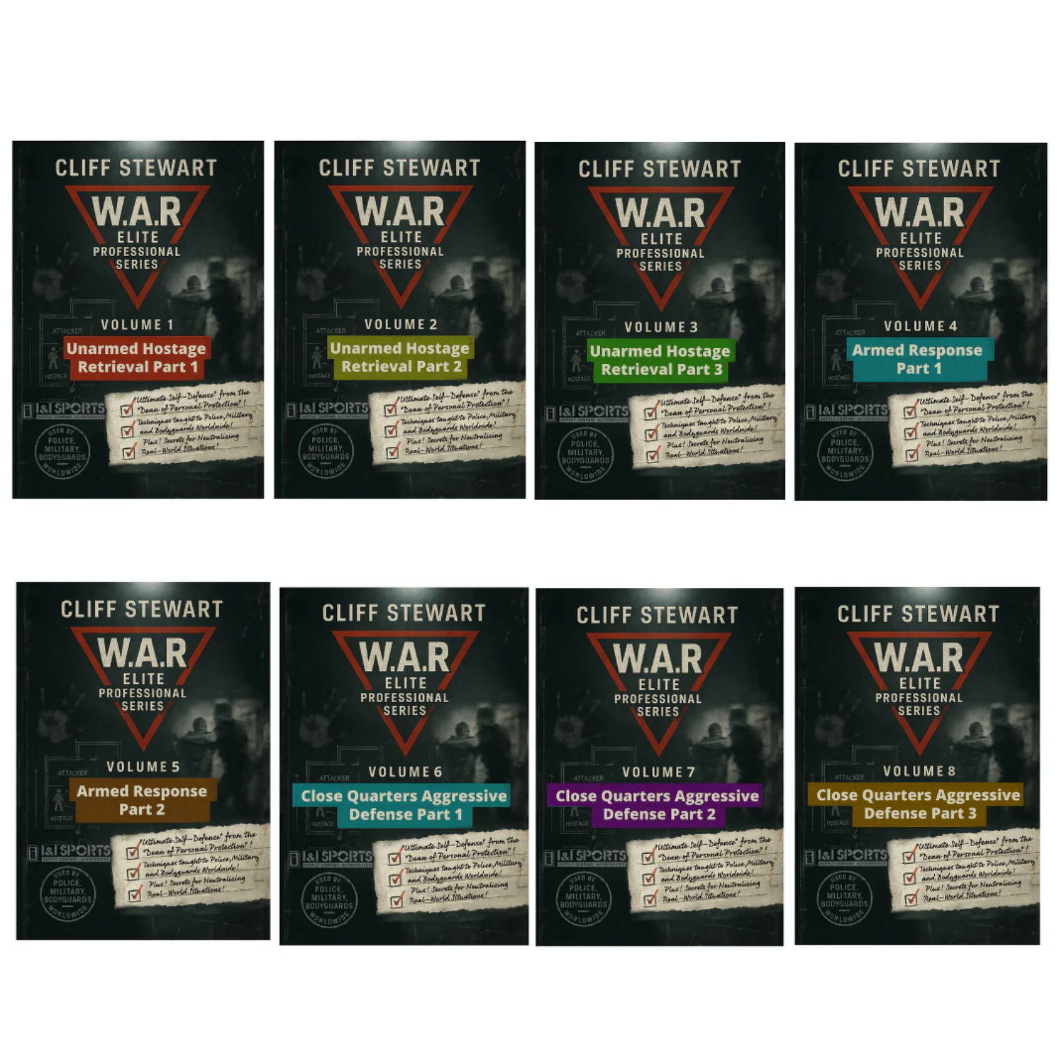 W.A.R. Elite Professional Series 8 DVD Set by Cliff Stewart