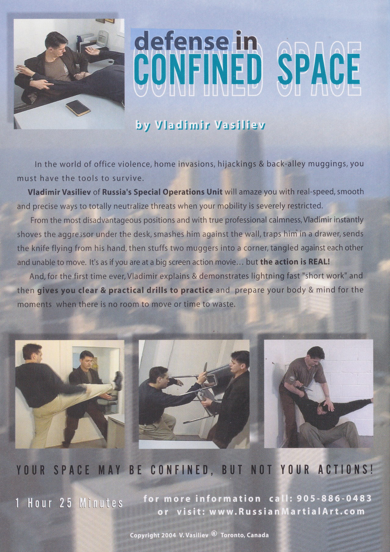 Systema - Defense in Confined Space DVD by Vladimir Vasiliev