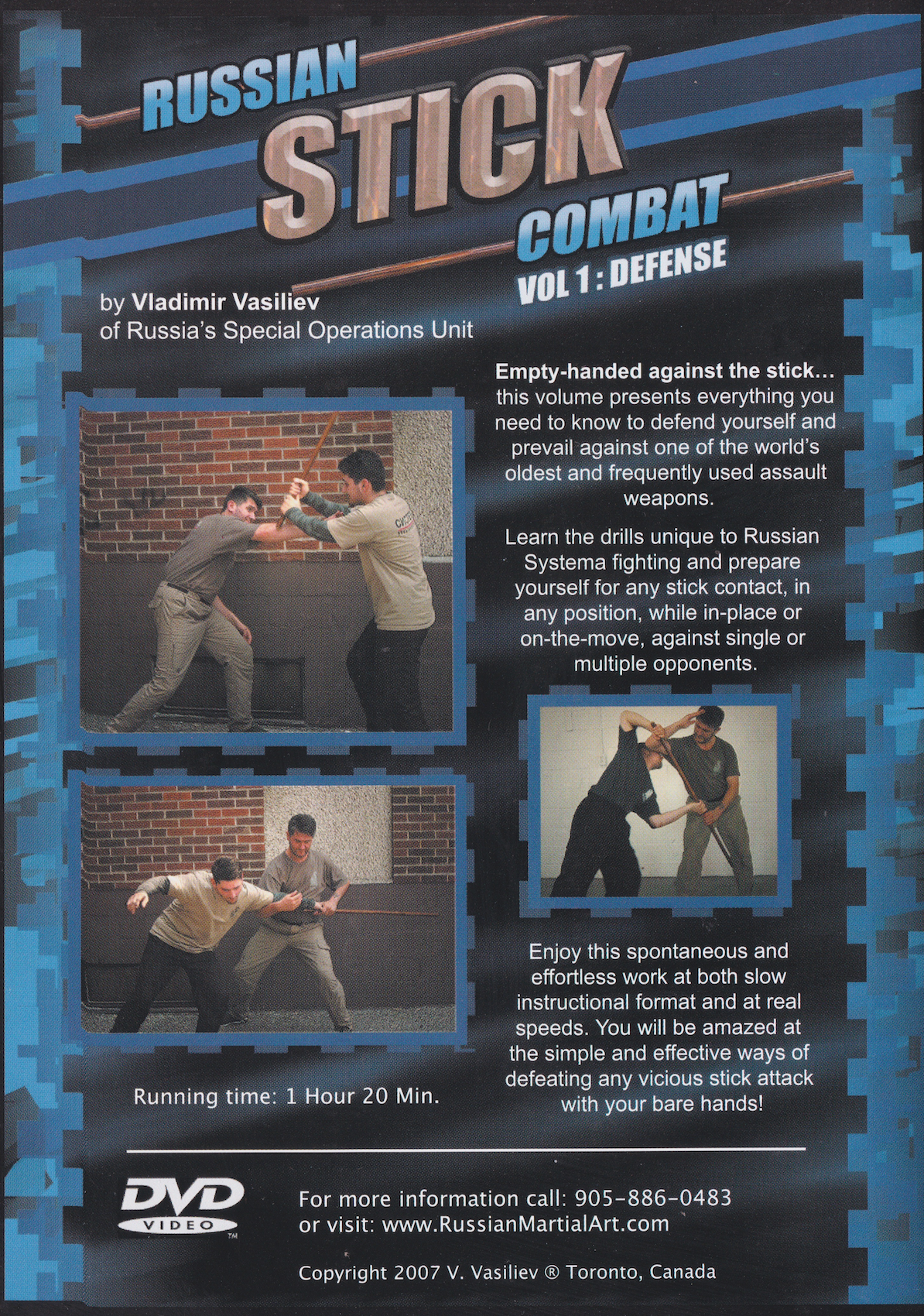Systema: Russian Stick Combat Vol 1 Defense DVD by Vladimir Vasiliev