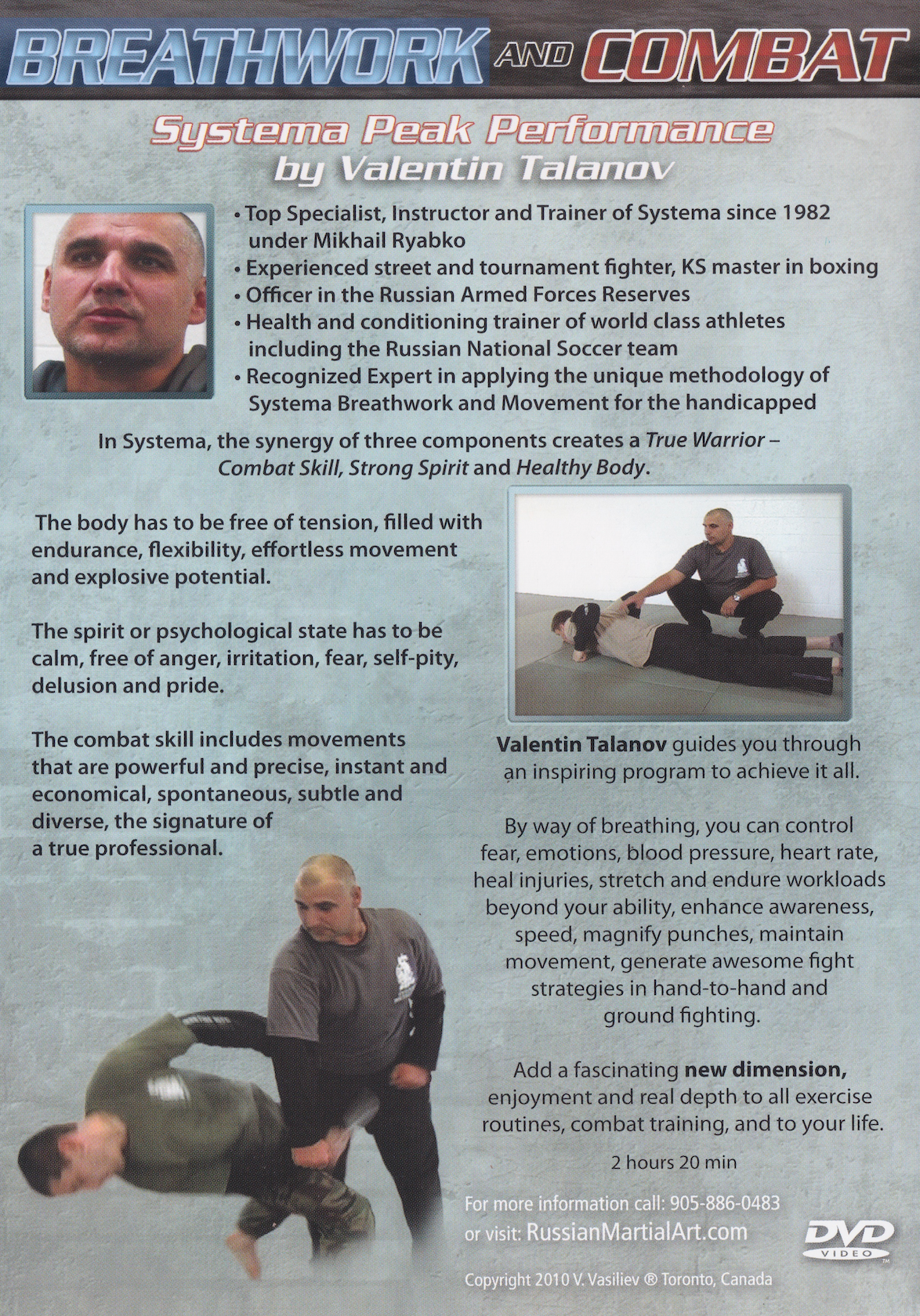 Systema Breathwork and Combat DVD by Valentin Talanov