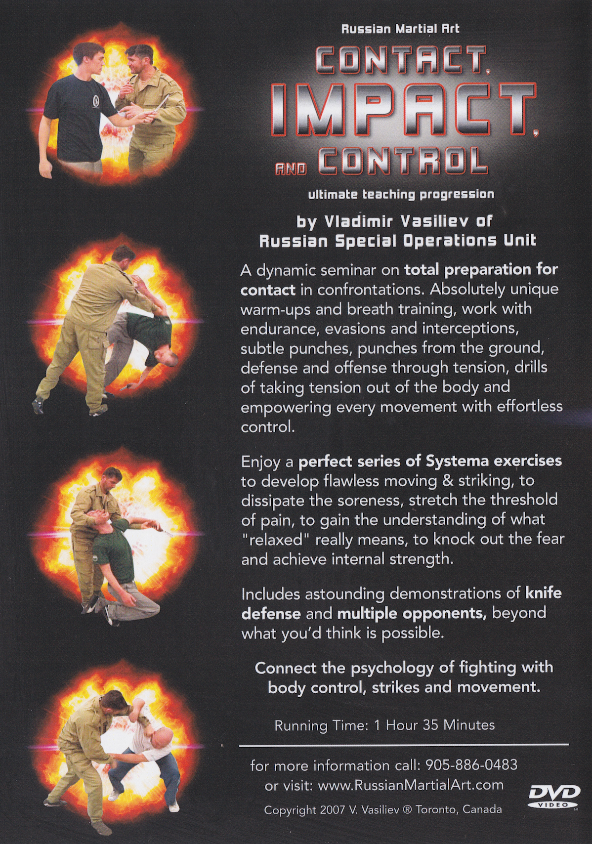 Contact, Impact and Control DVD by Vladimir Vasiliev