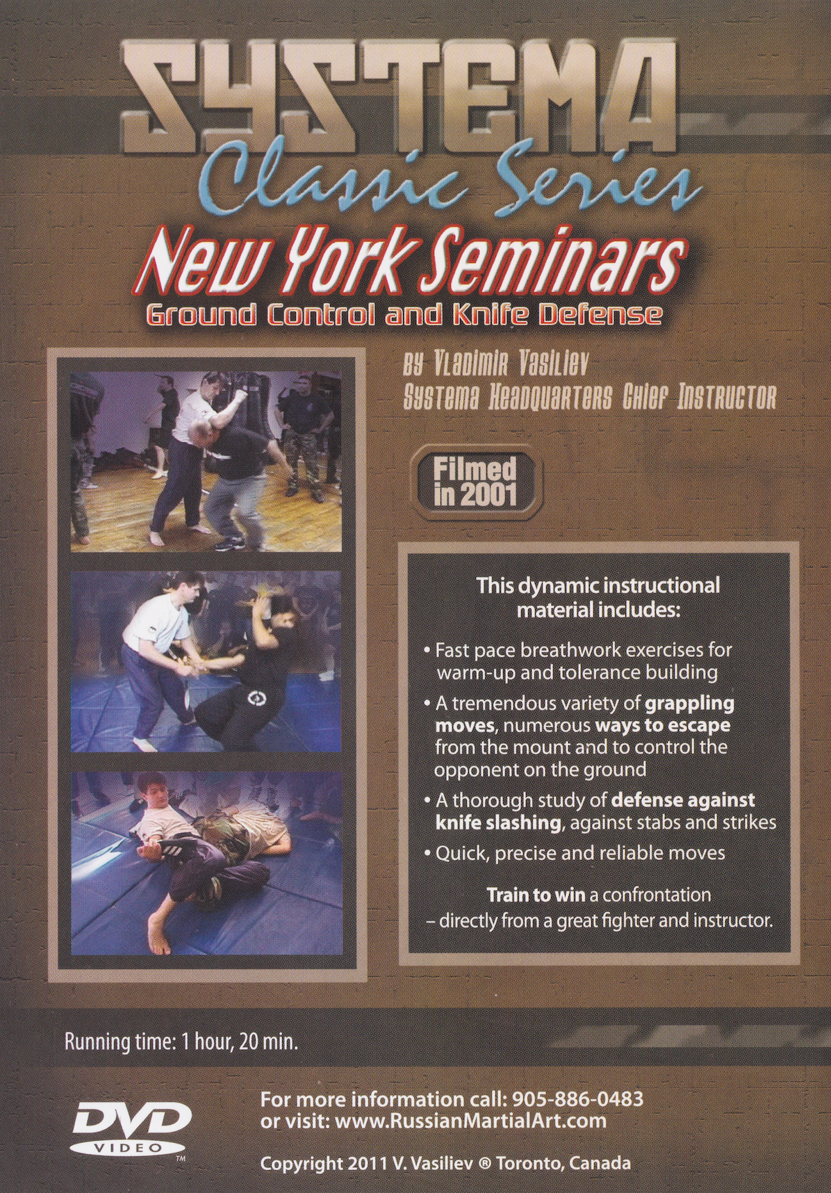 Systema Classic Series: Ground Control & Knife Defense DVD with Vladimir Vasiliev