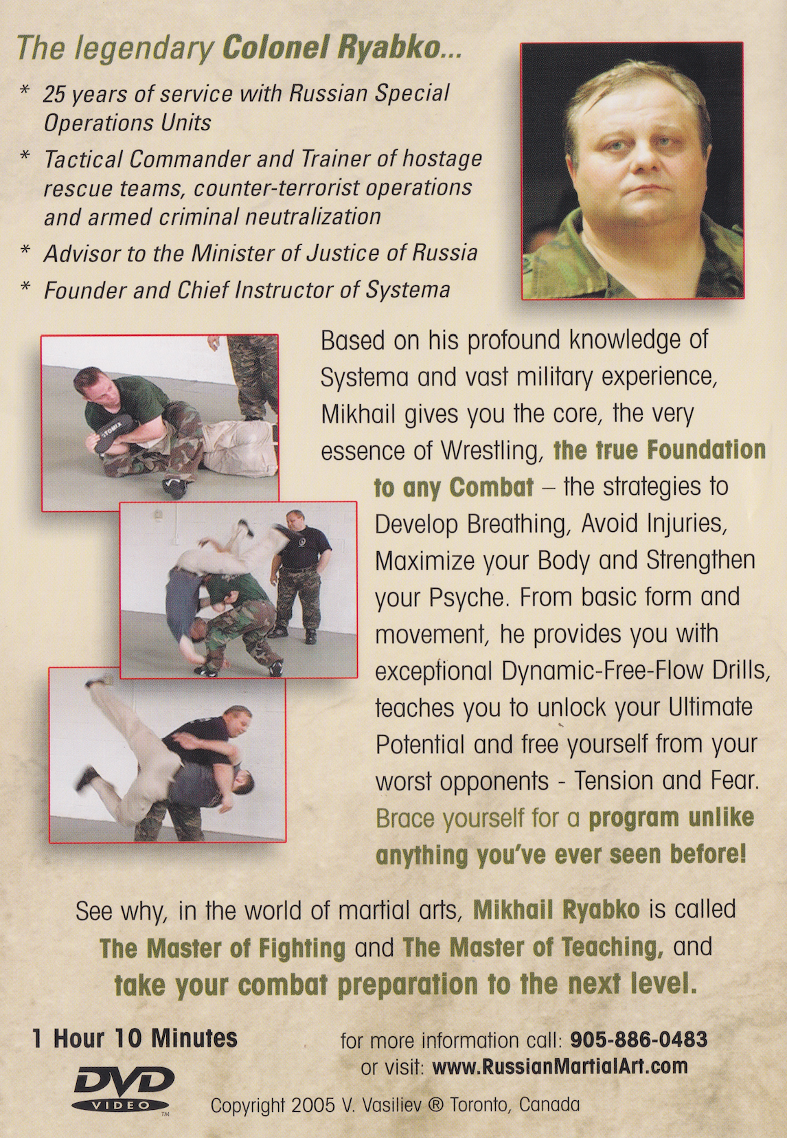 Wrestling: Systema Fundamentals DVD with Mikhail Ryabko