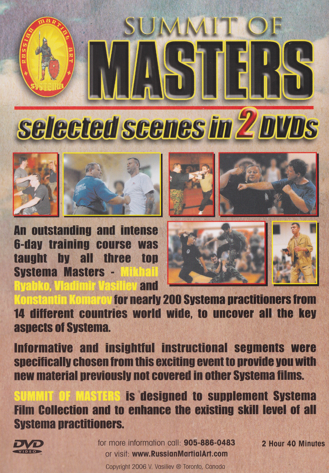 Systema: Summit of Masters 2 DVD Set