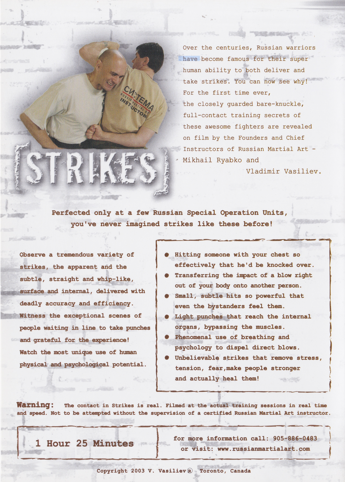 Systema - Strikes DVD by Mikhail Ryabko & Vladimir Vasiliev