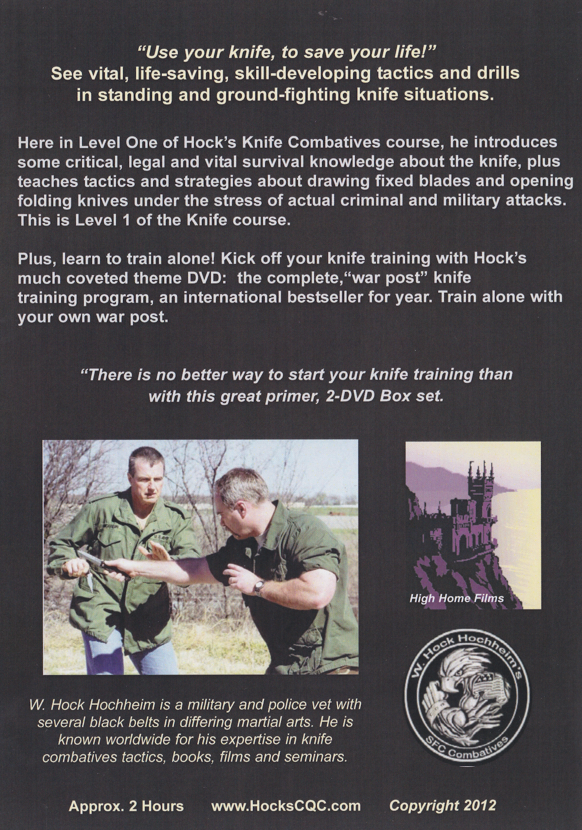 Knife/Counter-Knife Combatives: Knife Primer Stress Quick Draws & Knife War Post 2 DVD Set by Hock Hochheim (Preowned)
