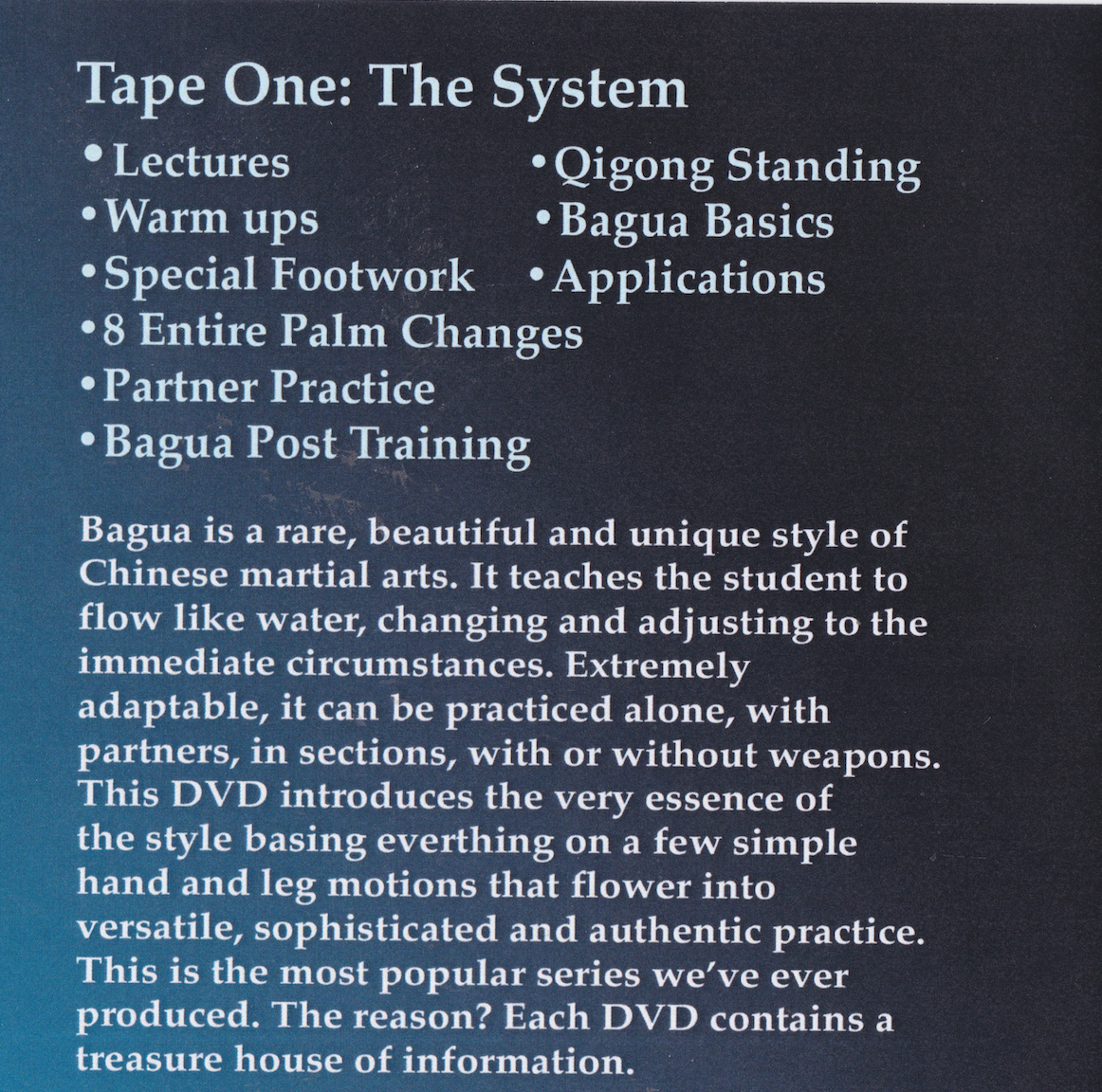 Bagua Zhang the Art of Change DVD 1: The System of Bagua by Ted Mancuso