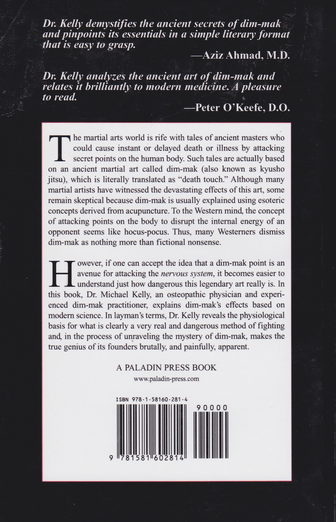 Death Touch: The Science Behind The Legend of Dim-Mak Book by Michael Kelly (Preowned)