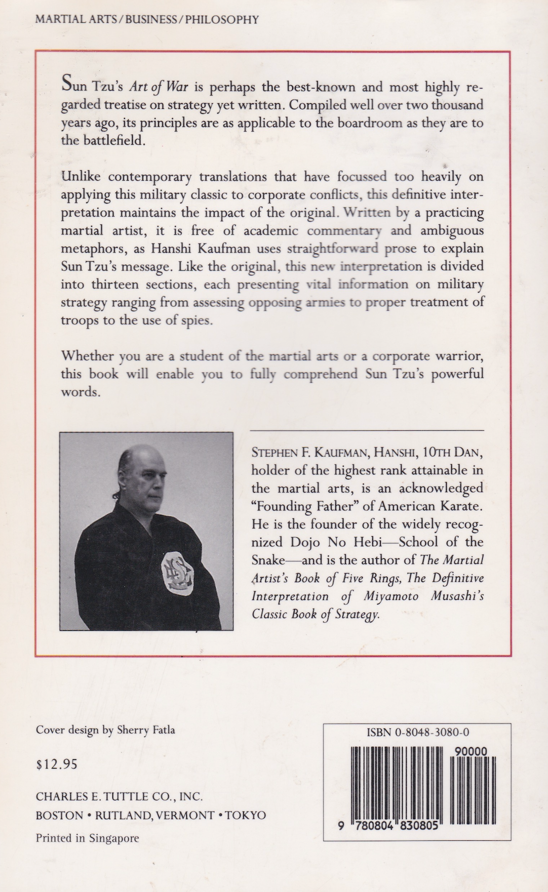 The Art of War: The Definitive Interpretation of Sun Tzu's Classic Book of Strategy Book by Stephen Kaufman (Preowned)