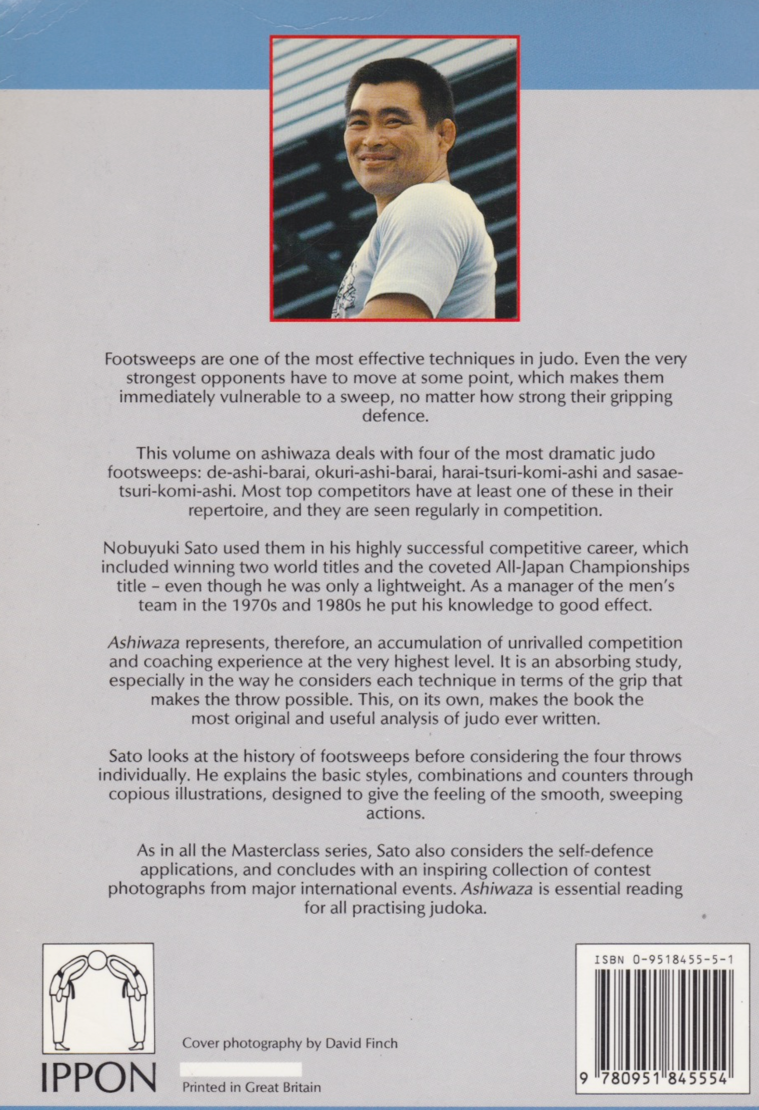 Ashiwaza I: Judo Masterclass Book by Nobuyuki Sato