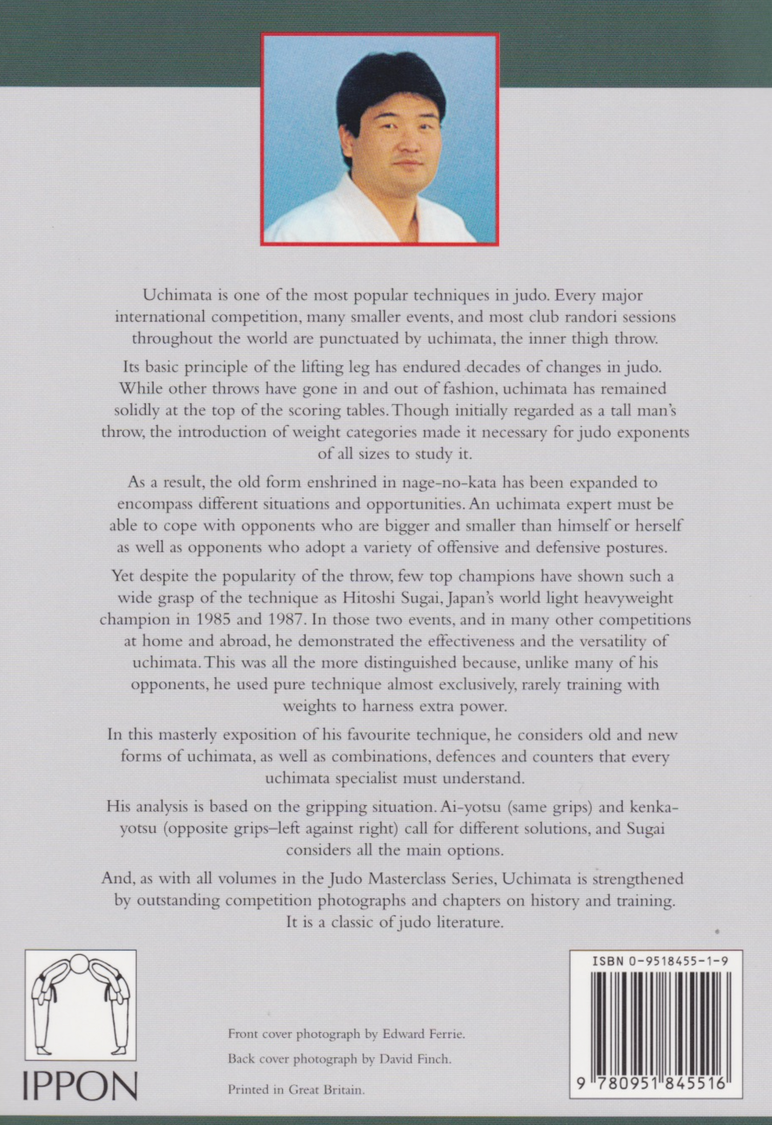 Uchimata: Judo Masterclass Book by Hitoshi Sugai