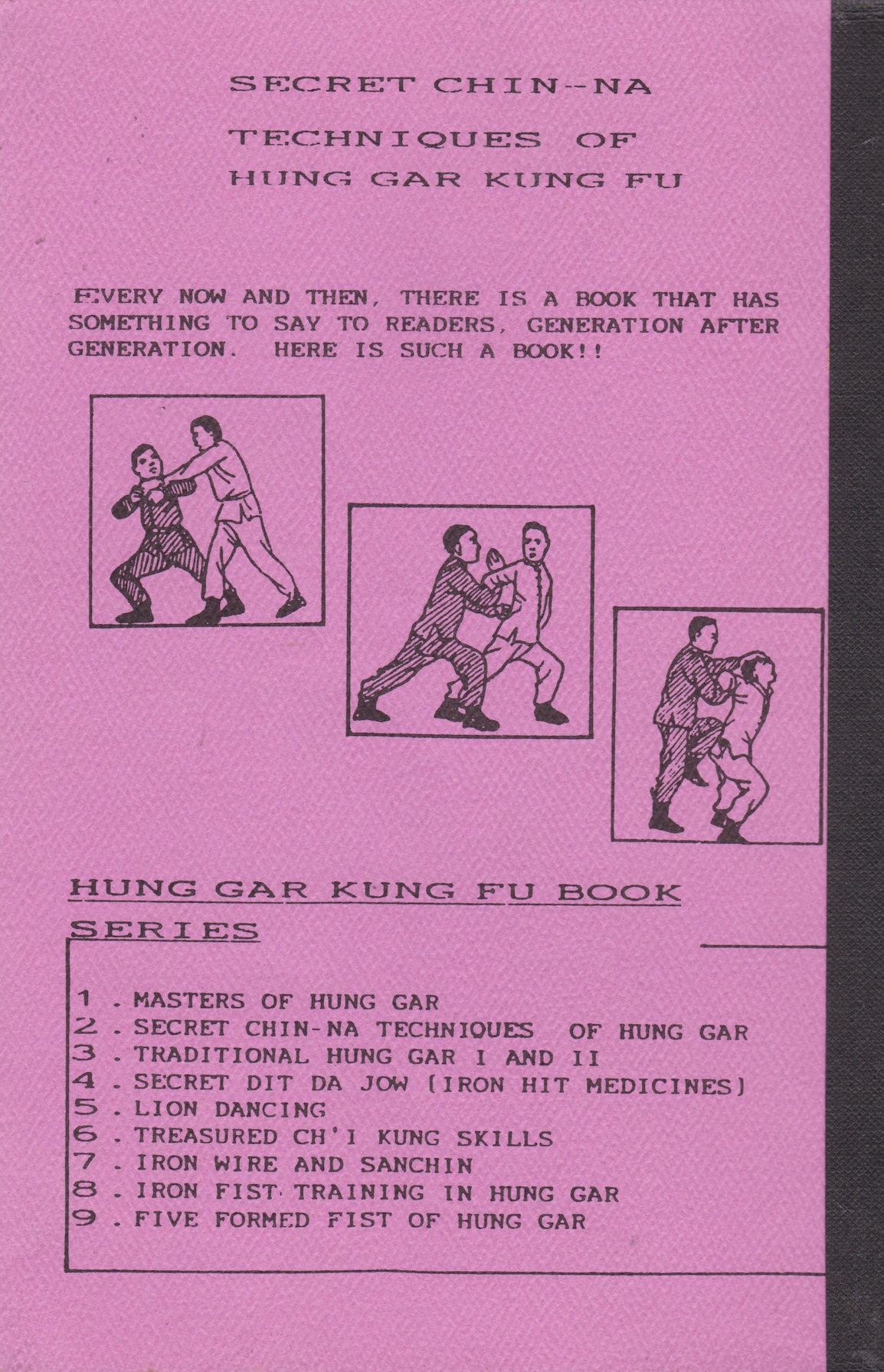 Secret Chin-Na Techniques of Hung Gar Book by Jamal Lan Tien Hung (Preowned)