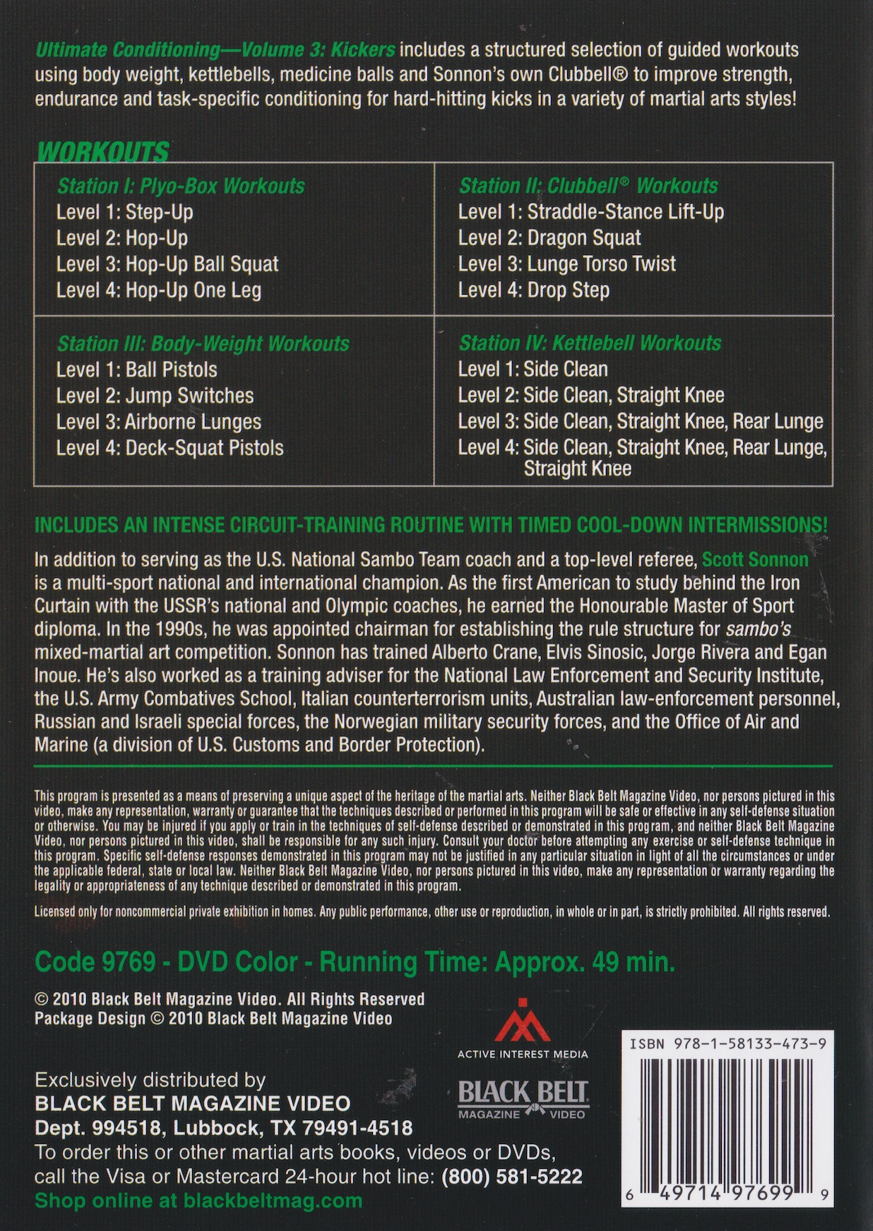 Ultimate Conditioning DVD 3: Kickers by Scott Sonnon (Preowned)