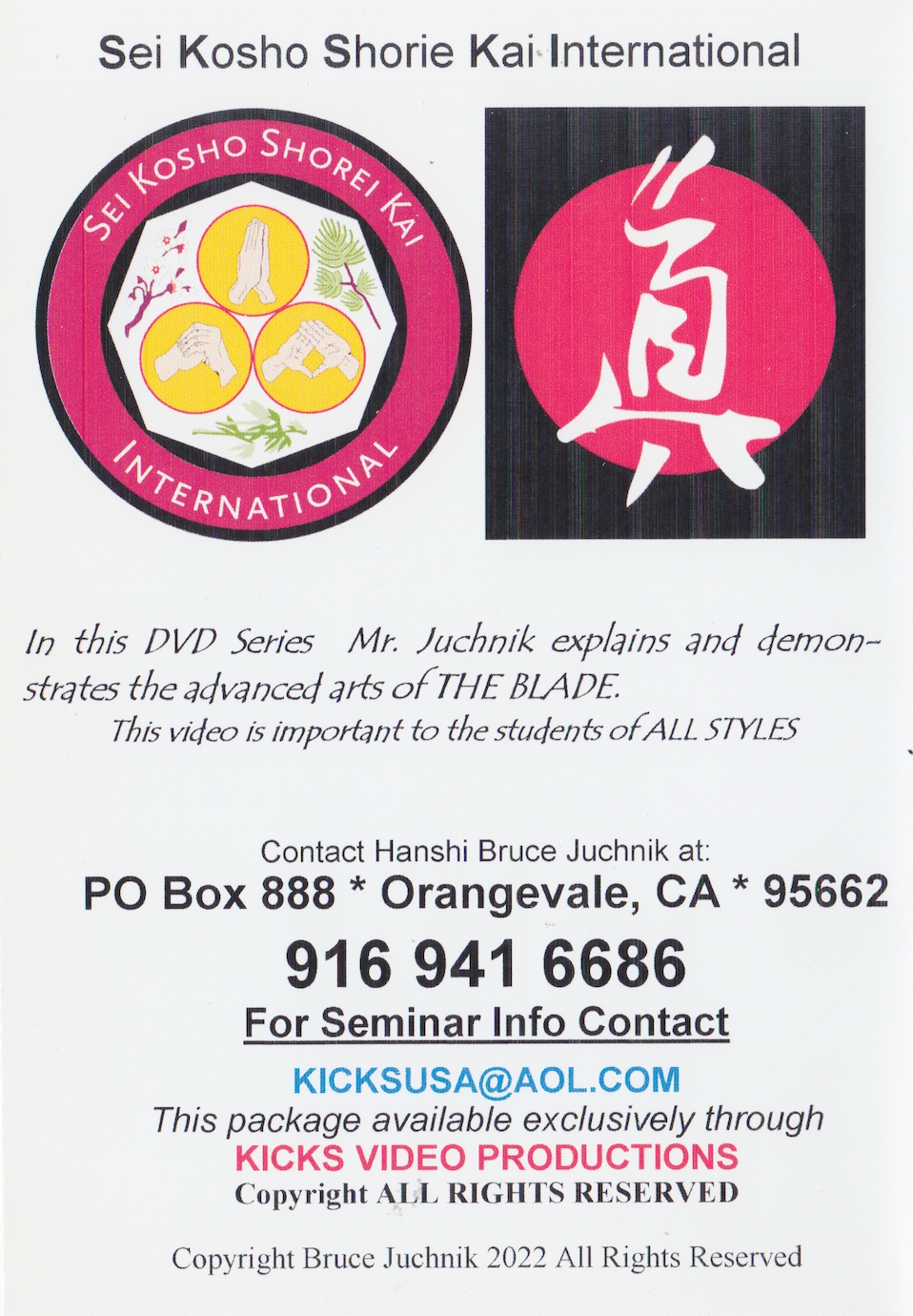 The Blade #1 DVD by Bruce Juchnik DVD (Preowned)