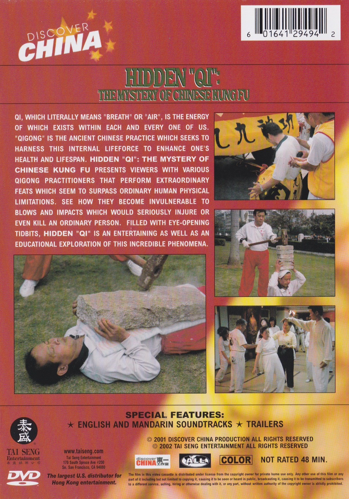 Hidden Qi: The Mystery of Chinese Kung Fu DVD (Preowned)