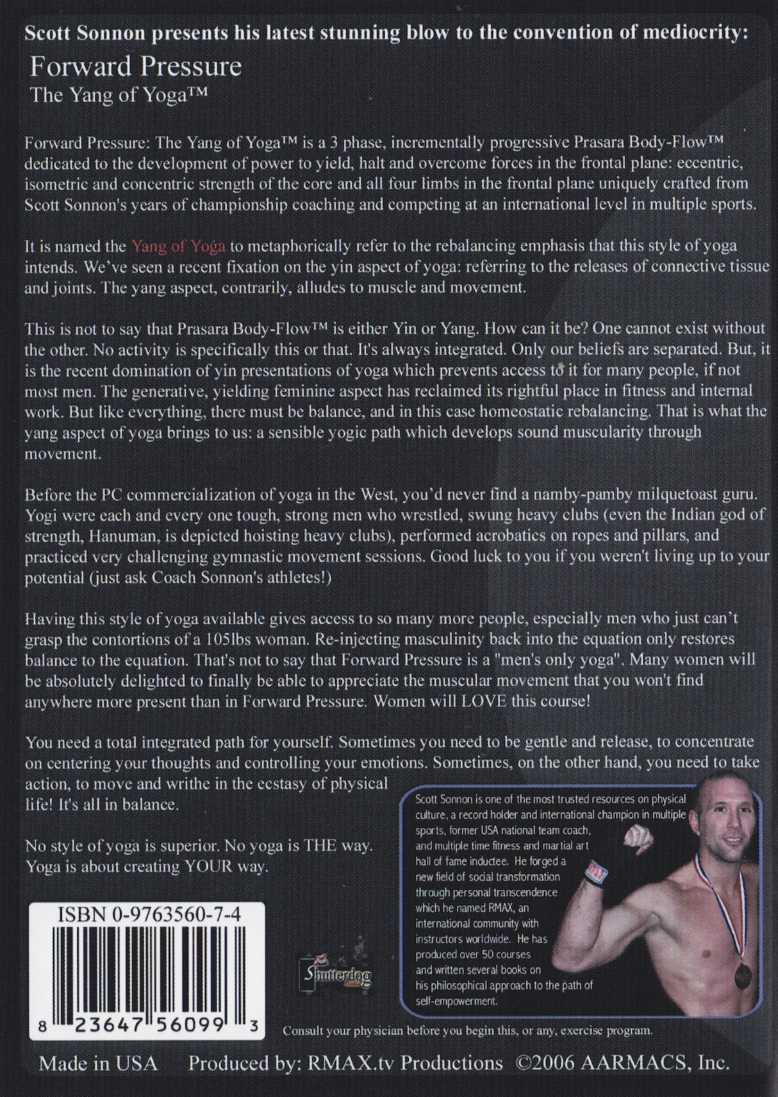 Forward Pressure: The Yang of Yoga DVD by Scott Sonnon