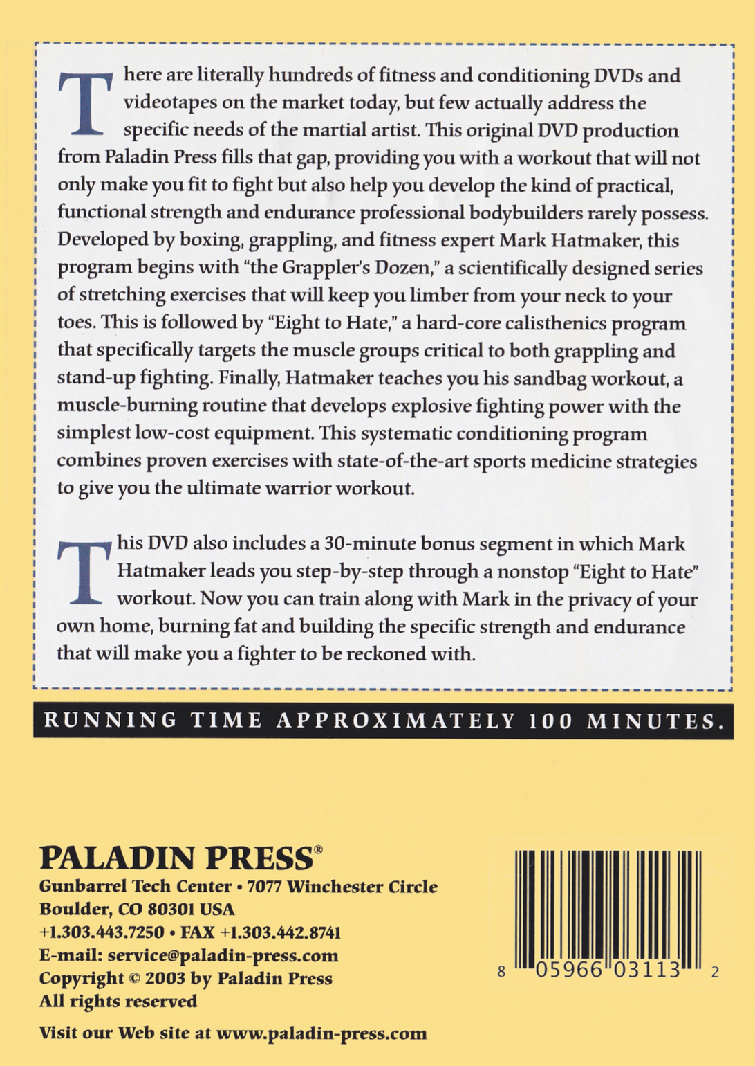 Gladiator Conditioning Fitness for the Modern Warrior DVD by Mark Hatmaker