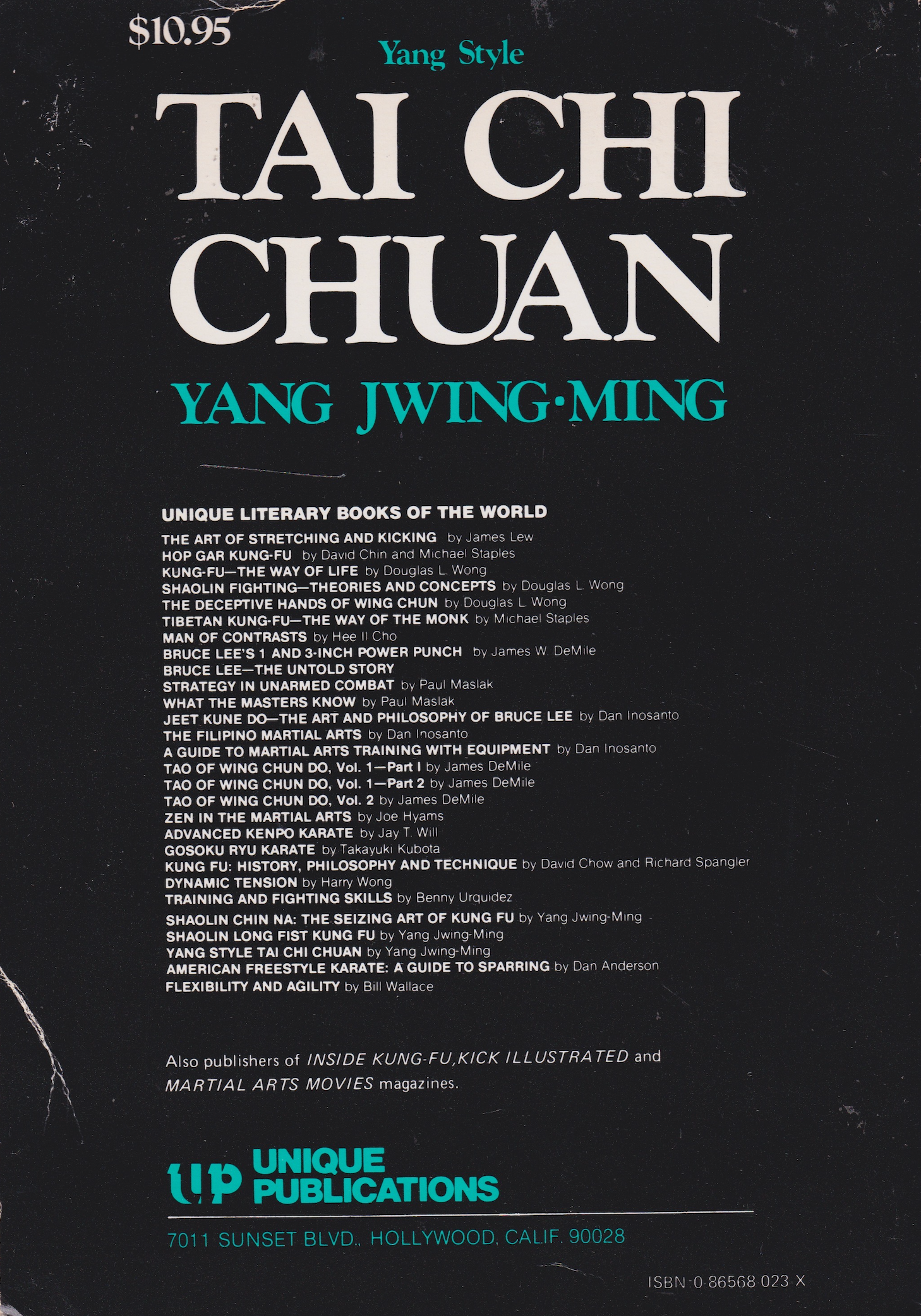 Yang Style Tai Chi Chuan Book by Yang, Jwing-Ming (Preowned)