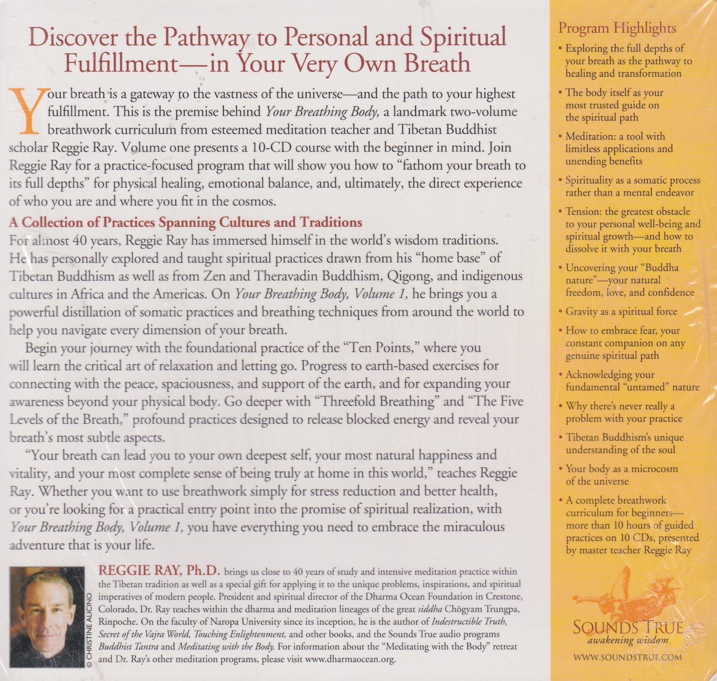 Your Breathing Body Vol 1 (10 CD Set) by Reginald Ray