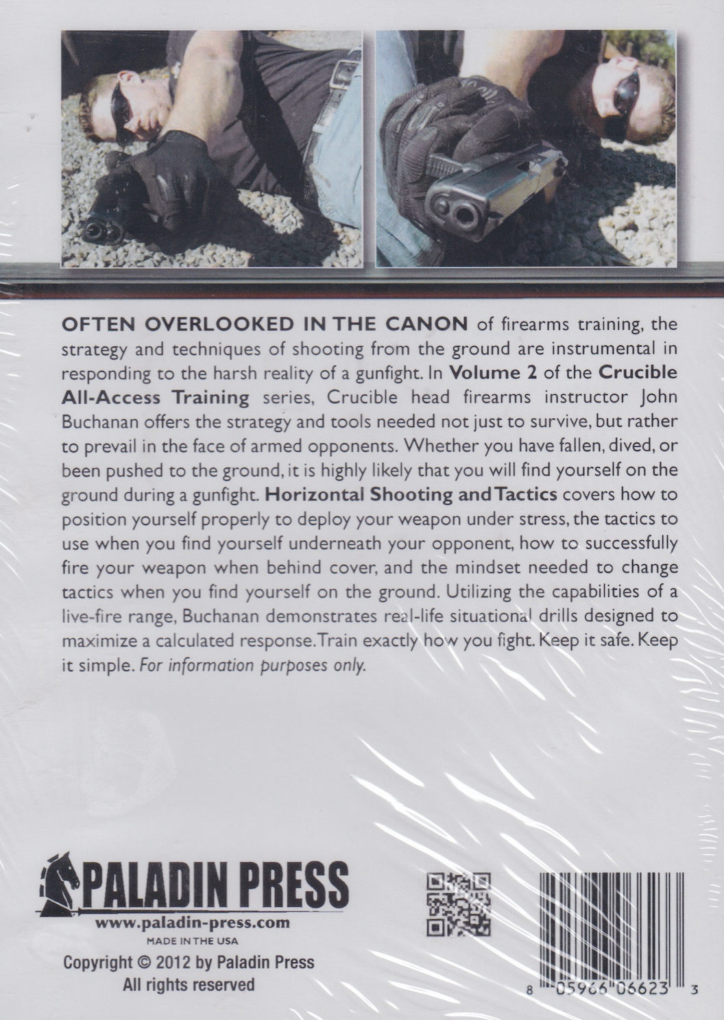 Crucible All Access Training Vol 2 Horizontal Shooting & Tactics DVD with John Garman