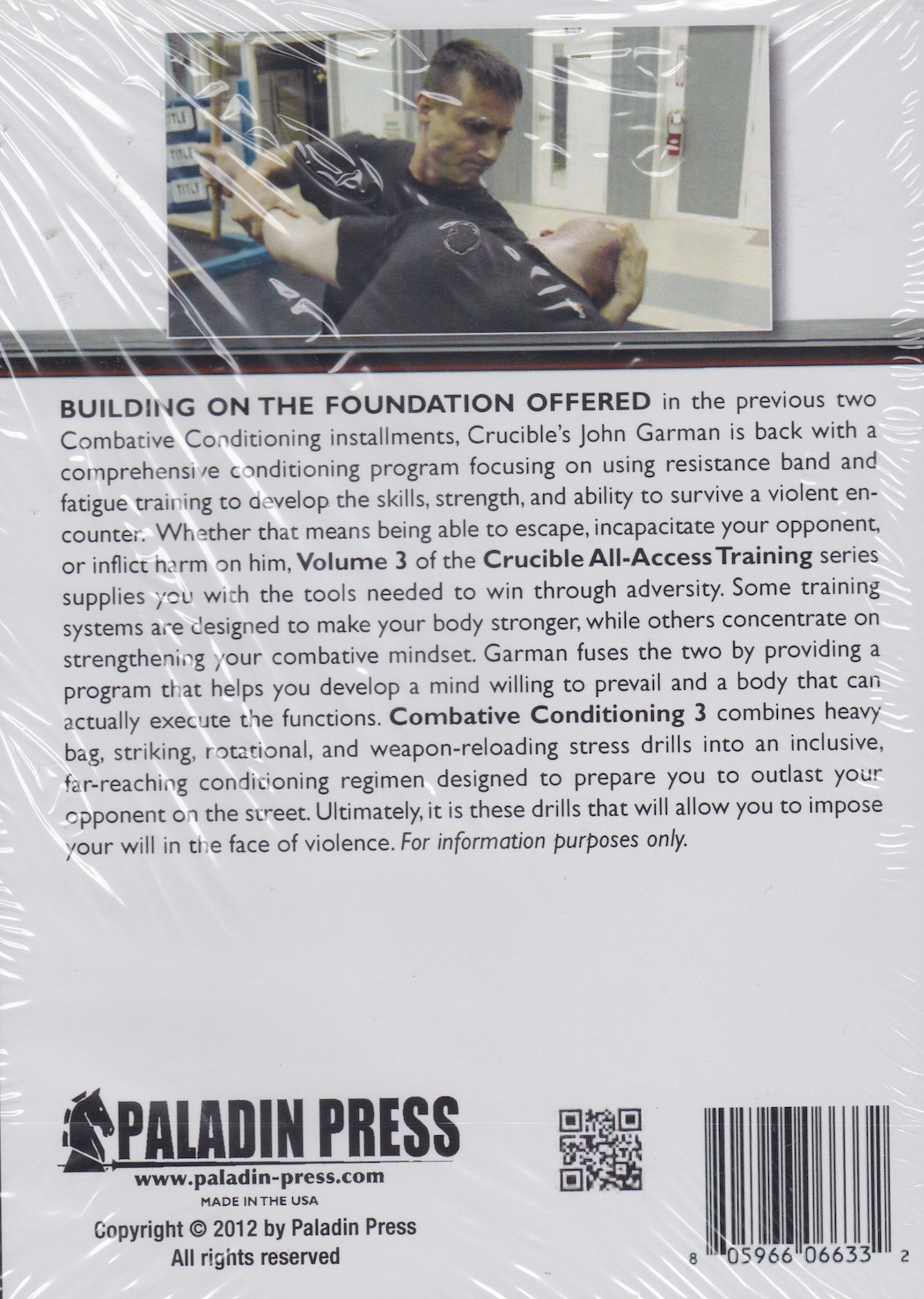 Crucible All Access Training Vol 3 Combative Conditioning DVD with John Garman