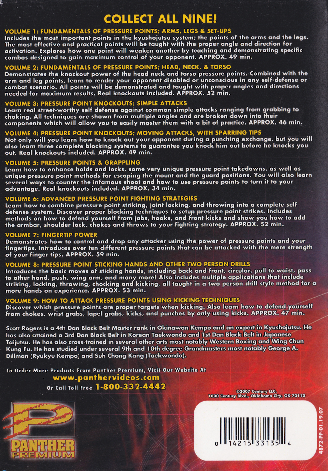 Authentic Pressure Points DVD 1: Fundamentals of Arms & Legs DVD by Scott Rogers (Preowned)