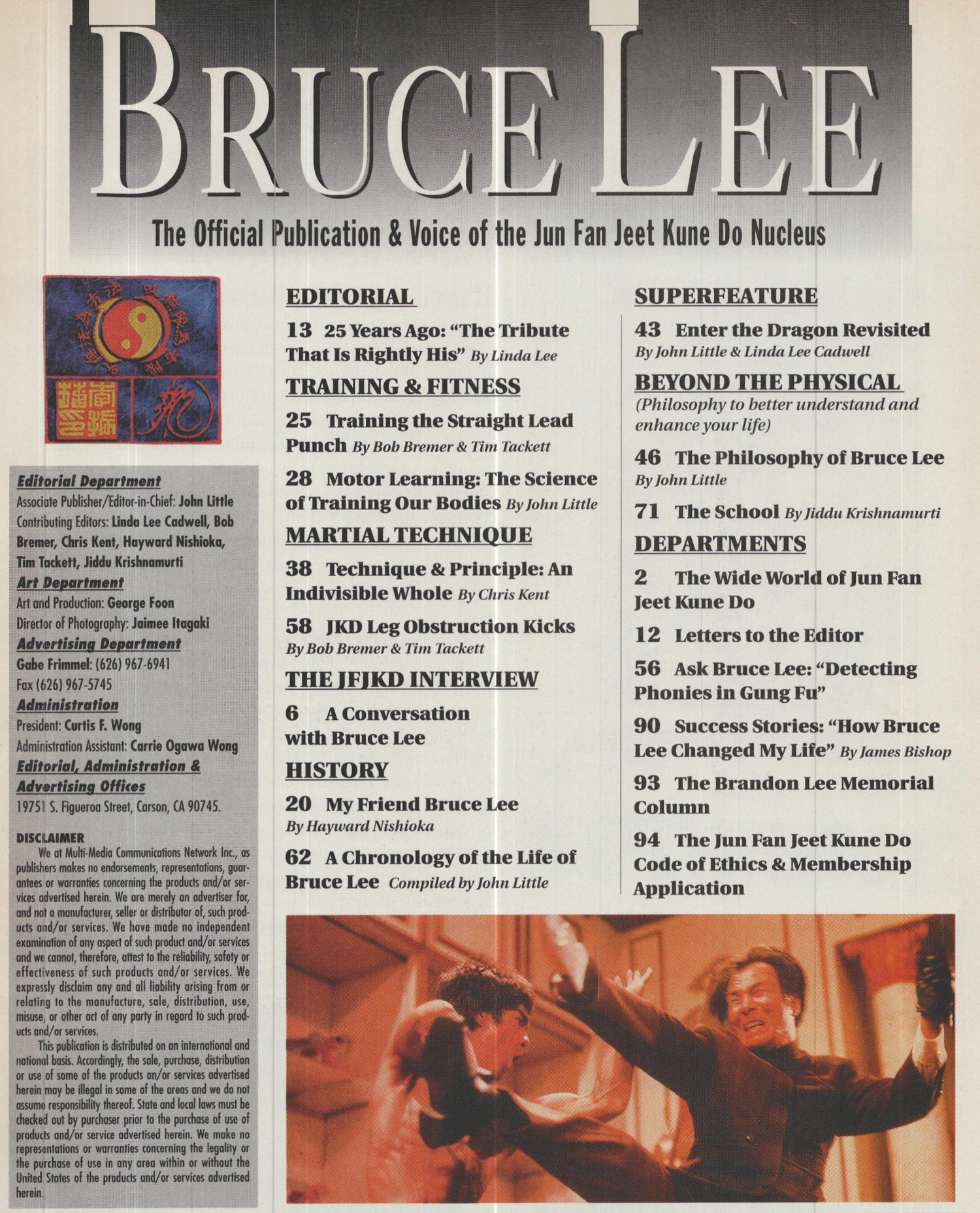 Bruce Lee: The Official Publication & Voice of the Jun Fan Jeet Kune Do Nucleus Aug 1998 (E-Book)