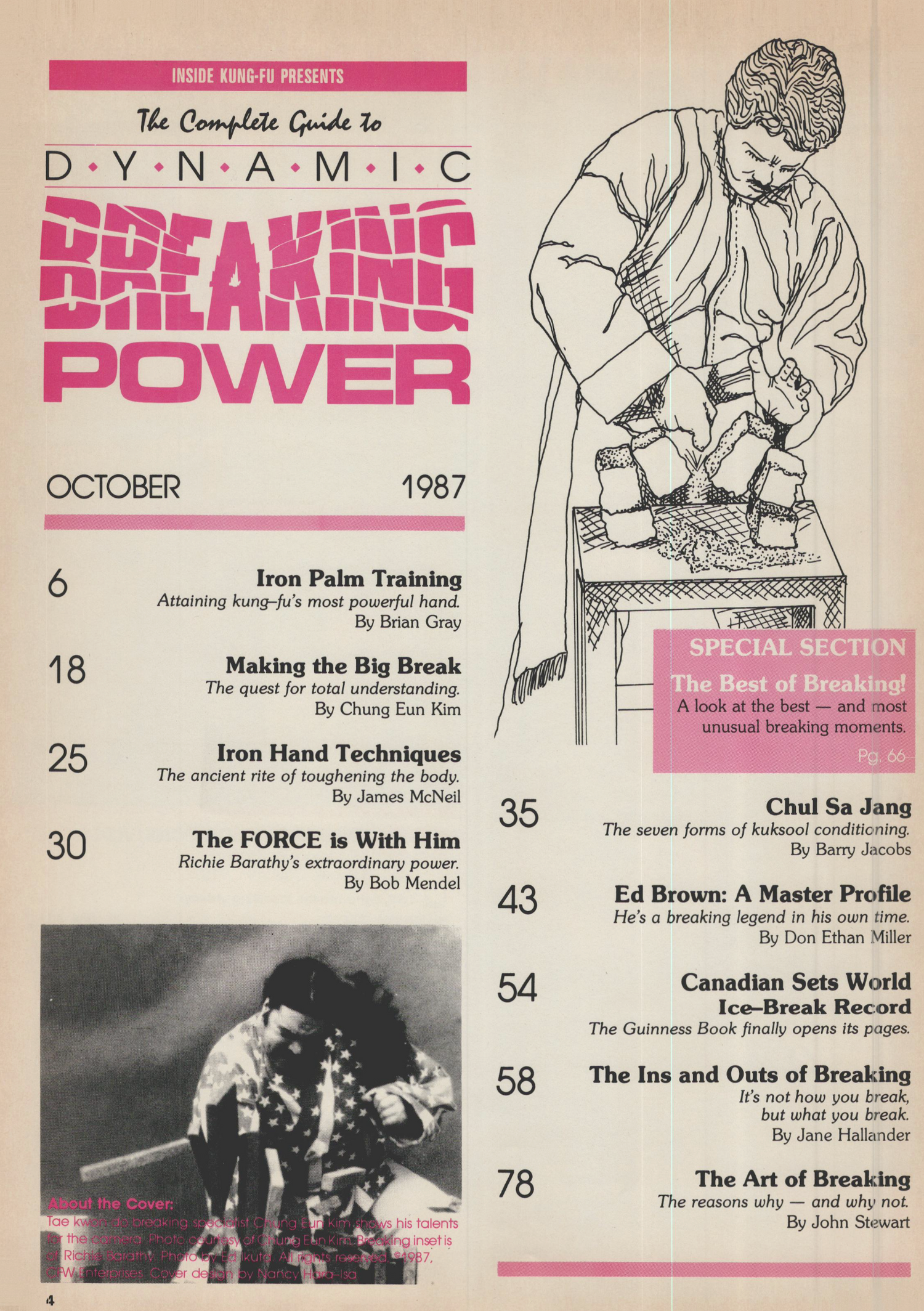 Inside Kung Fu Presents Dynamic Breaking Power Magazine Oct 1987 (E-Book)