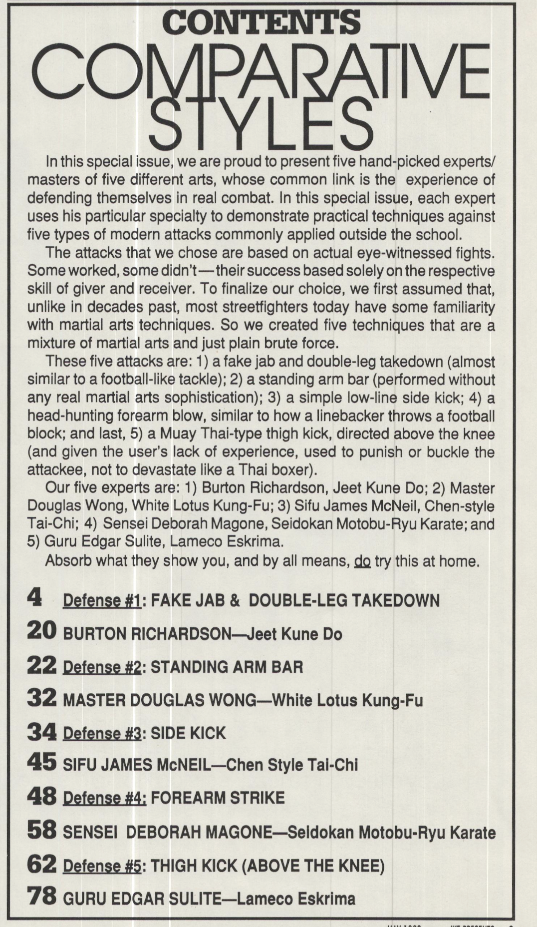 Inside Kung Fu Presents Masters & Styles Magazine May 1993 (E-Book)