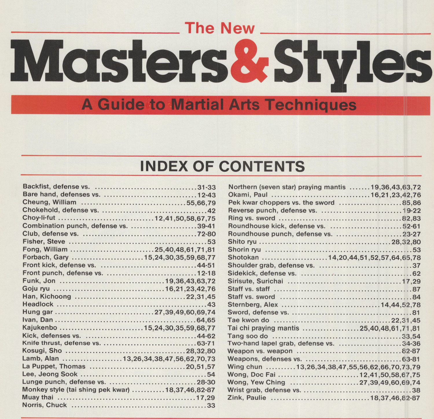Inside Kung Fu Presents Masters & Styles Magazine Fall 1983 (E-Book)