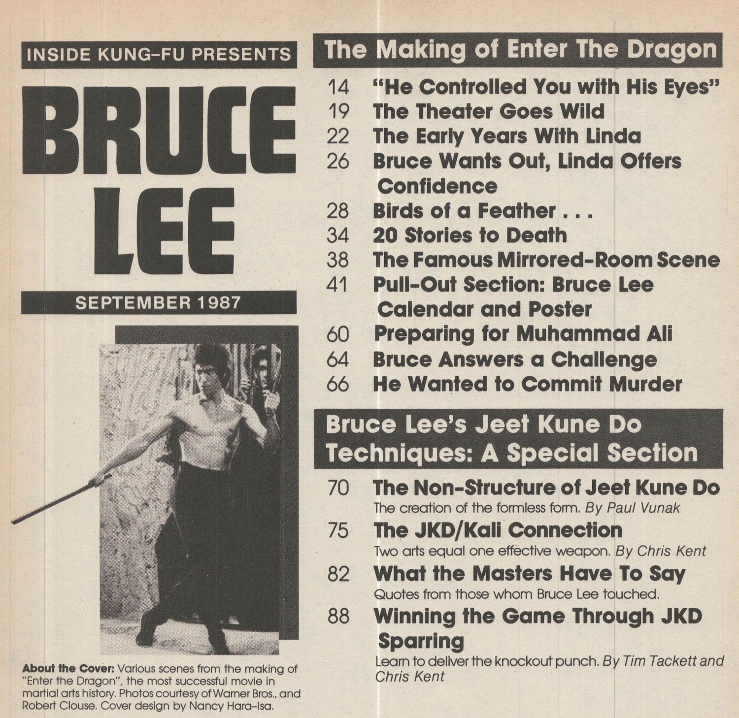 Inside Kung Fu Presents Bruce Lee Magazine Sept 1987 (E-Book)
