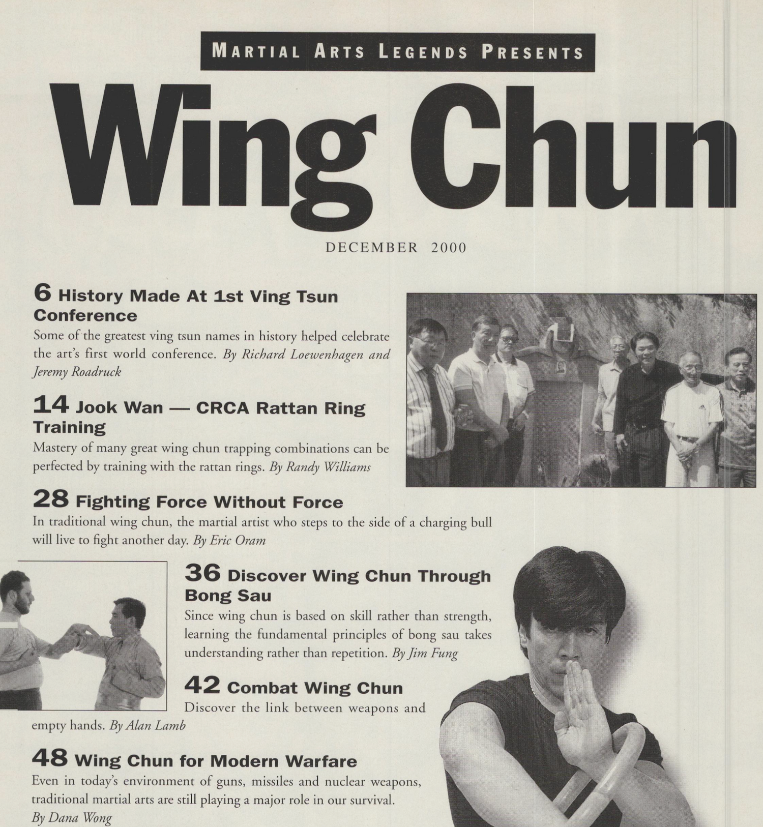 Martial Arts Legends Presents Wing Chun Magazine Dec 2000 (E-Book)