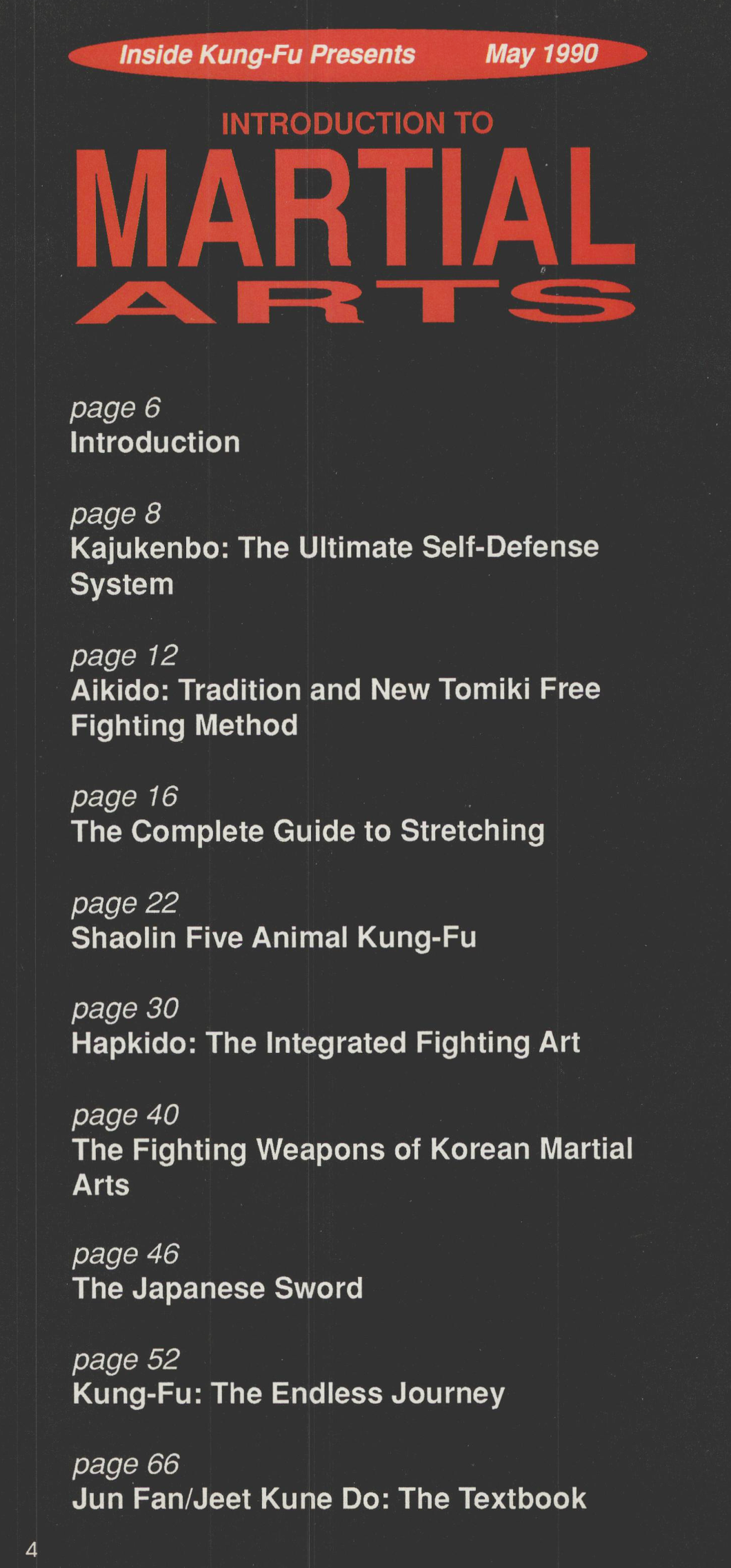 Inside Kung Fu Presents Intro to Martial Arts Magazine May 1990 (E-Book)